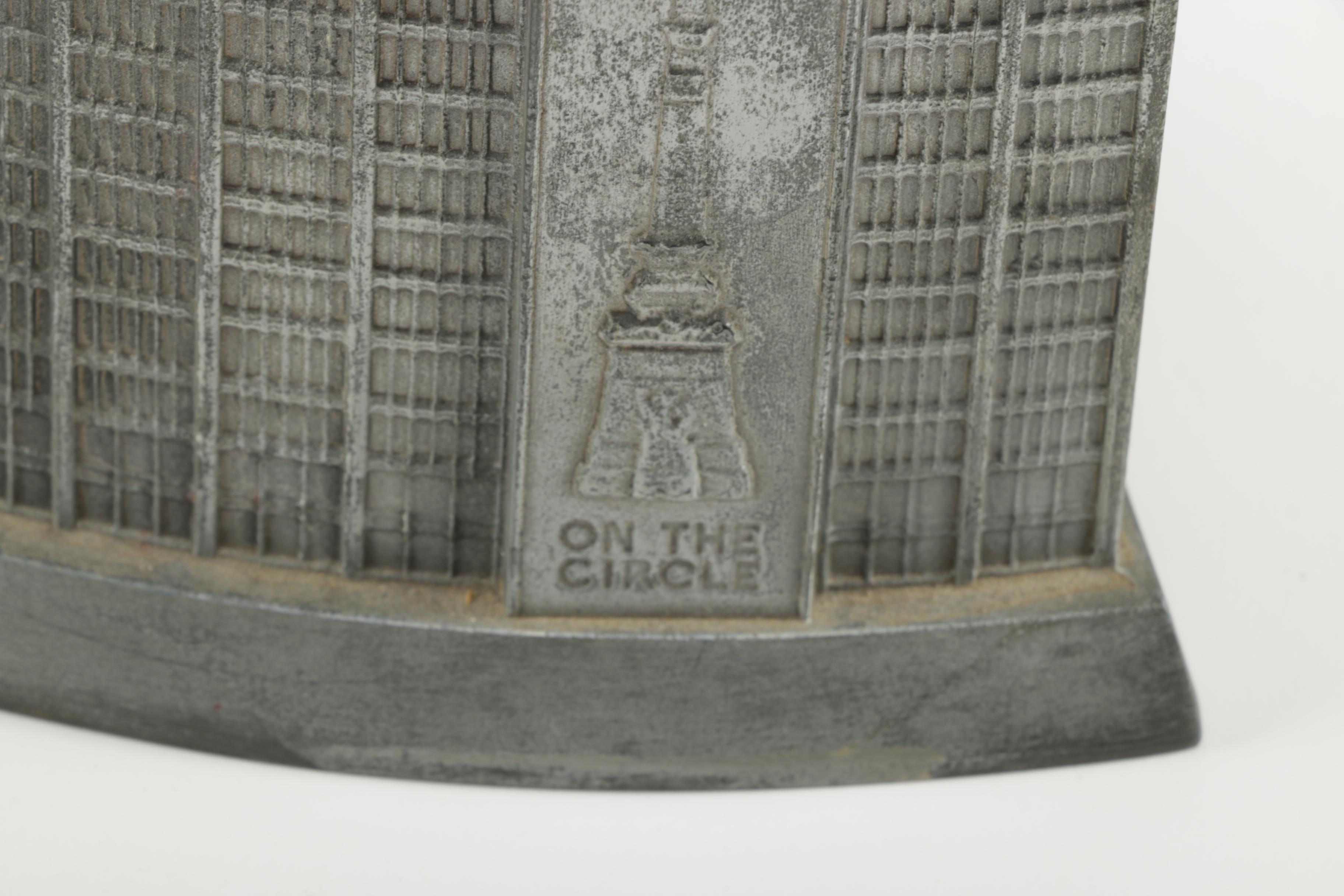 Bank Themed Metal Coin Banks and Ceramic Dish