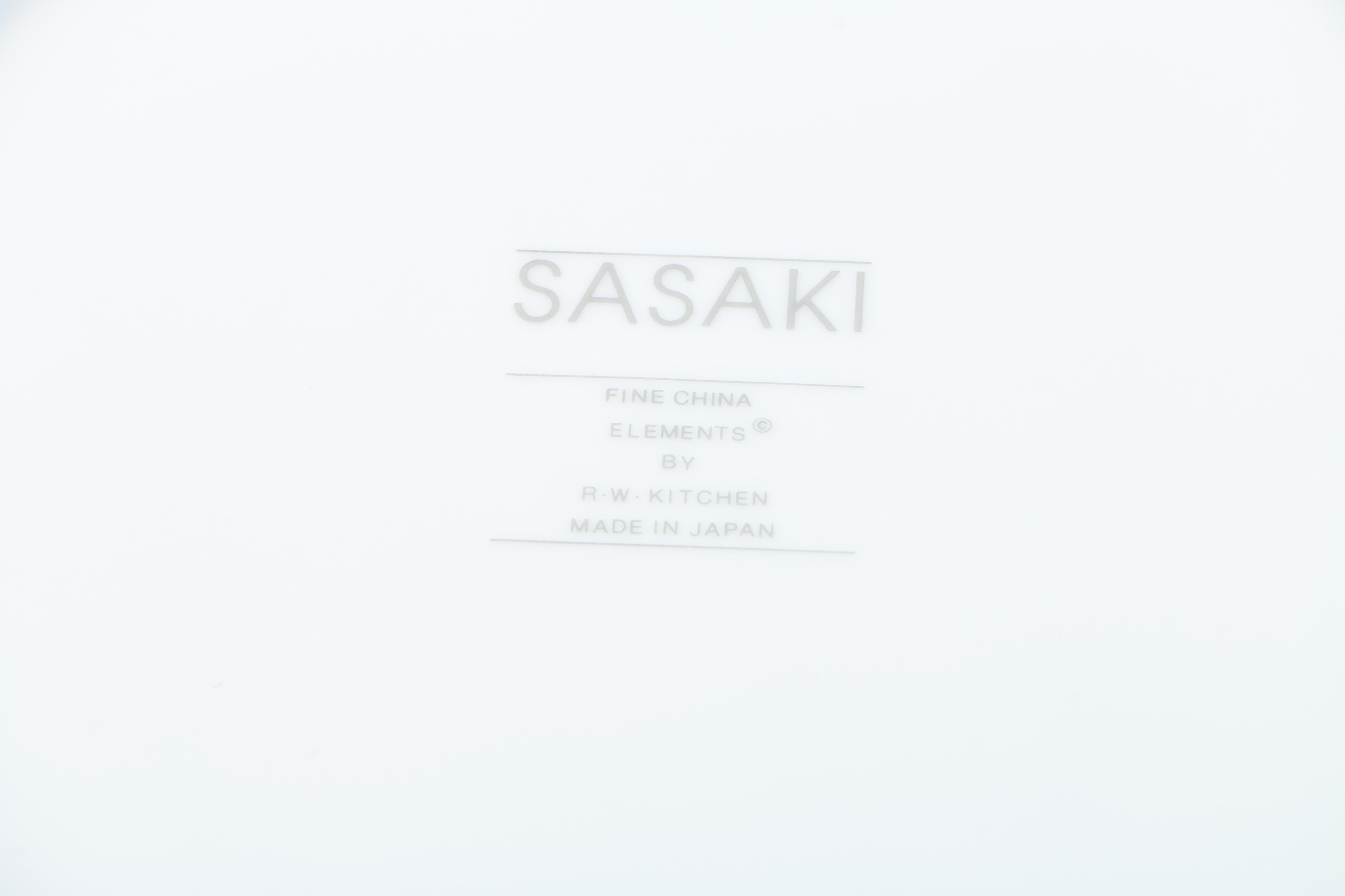 Sasaki "Elements" Tableware