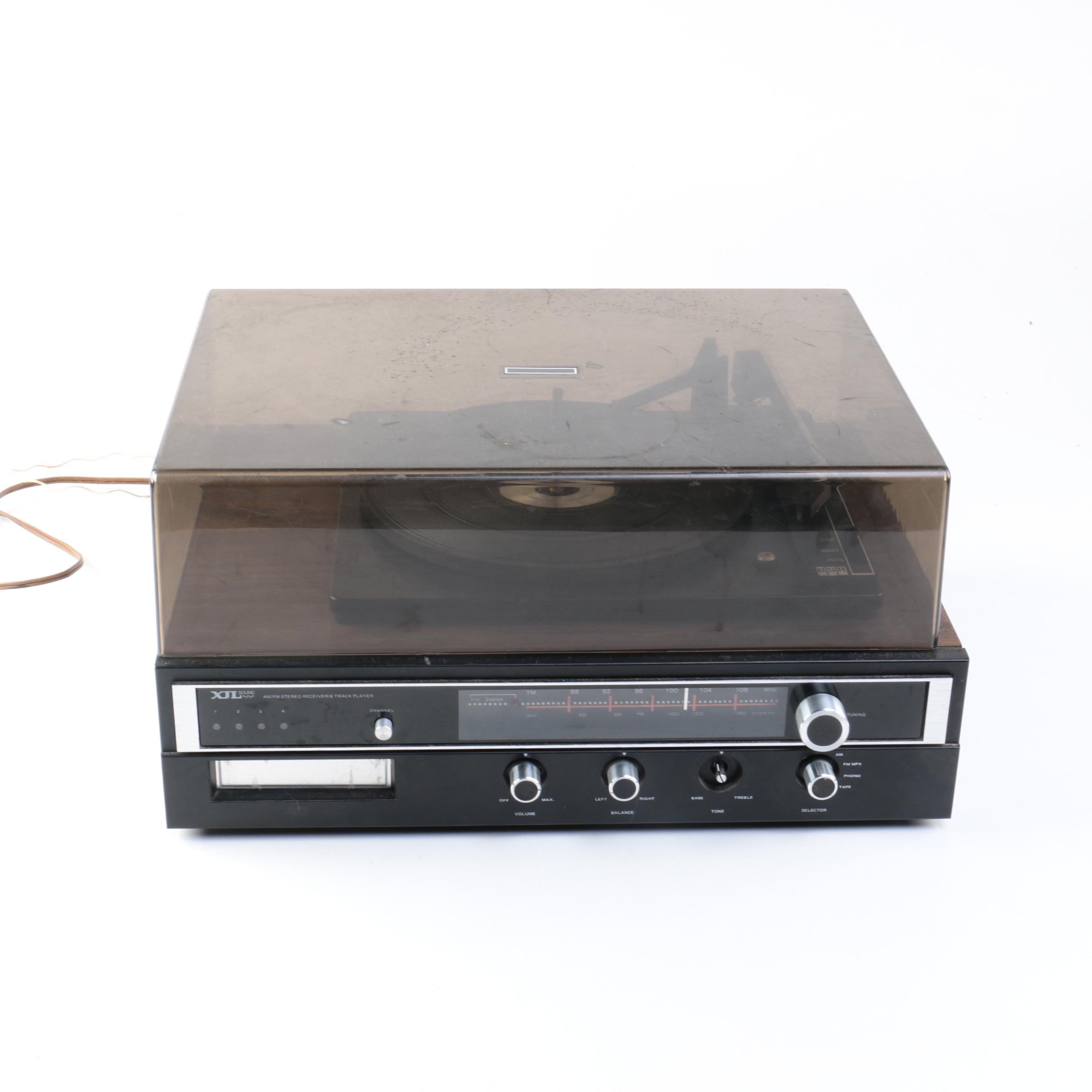 Vintage BSR Turntable/8-Track Player