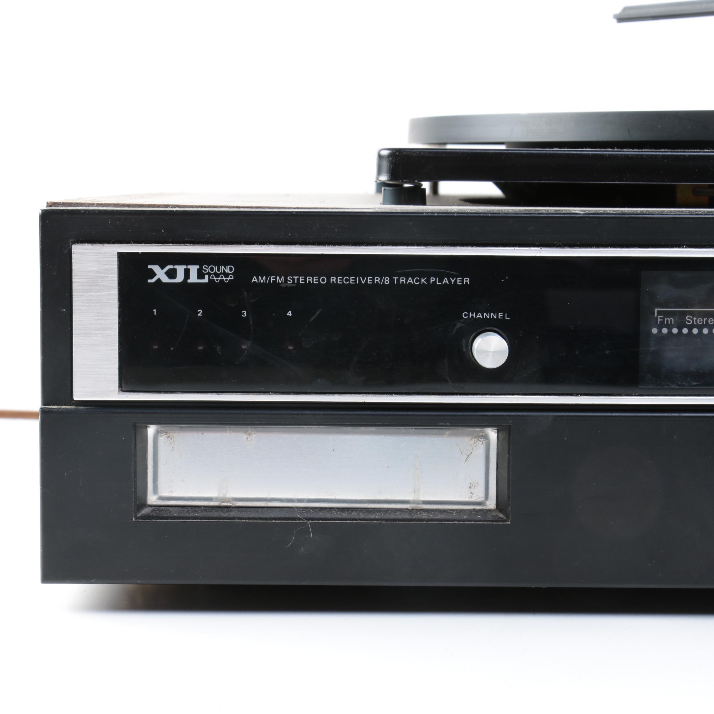 Vintage BSR Turntable/8-Track Player