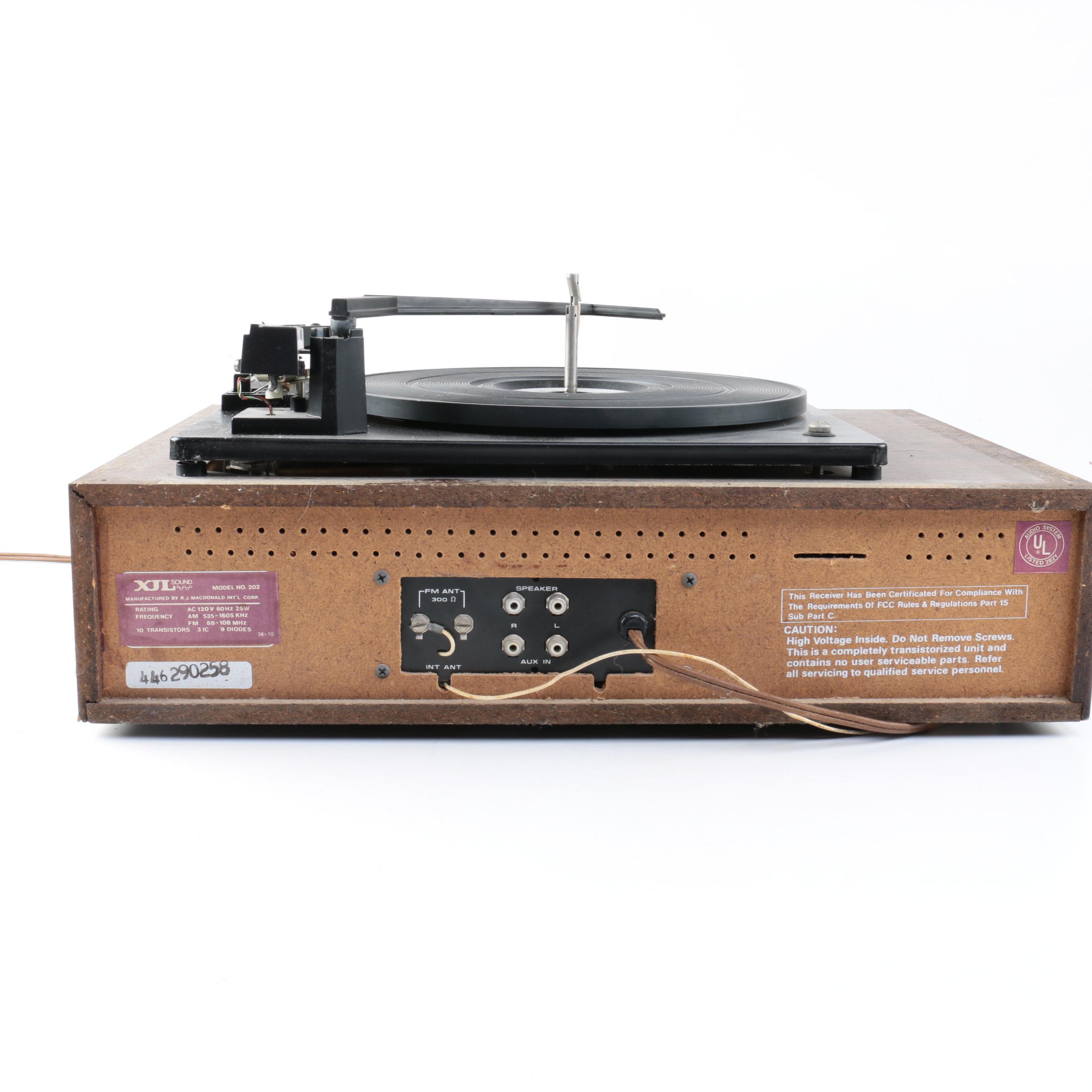 Vintage BSR Turntable/8-Track Player