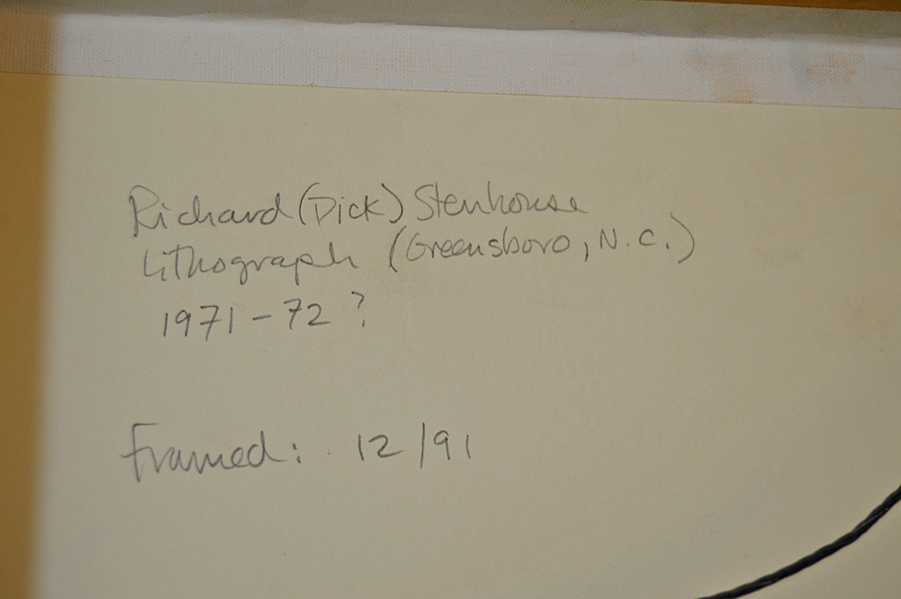 Richard Stenhouse Limited Edition Lithograph