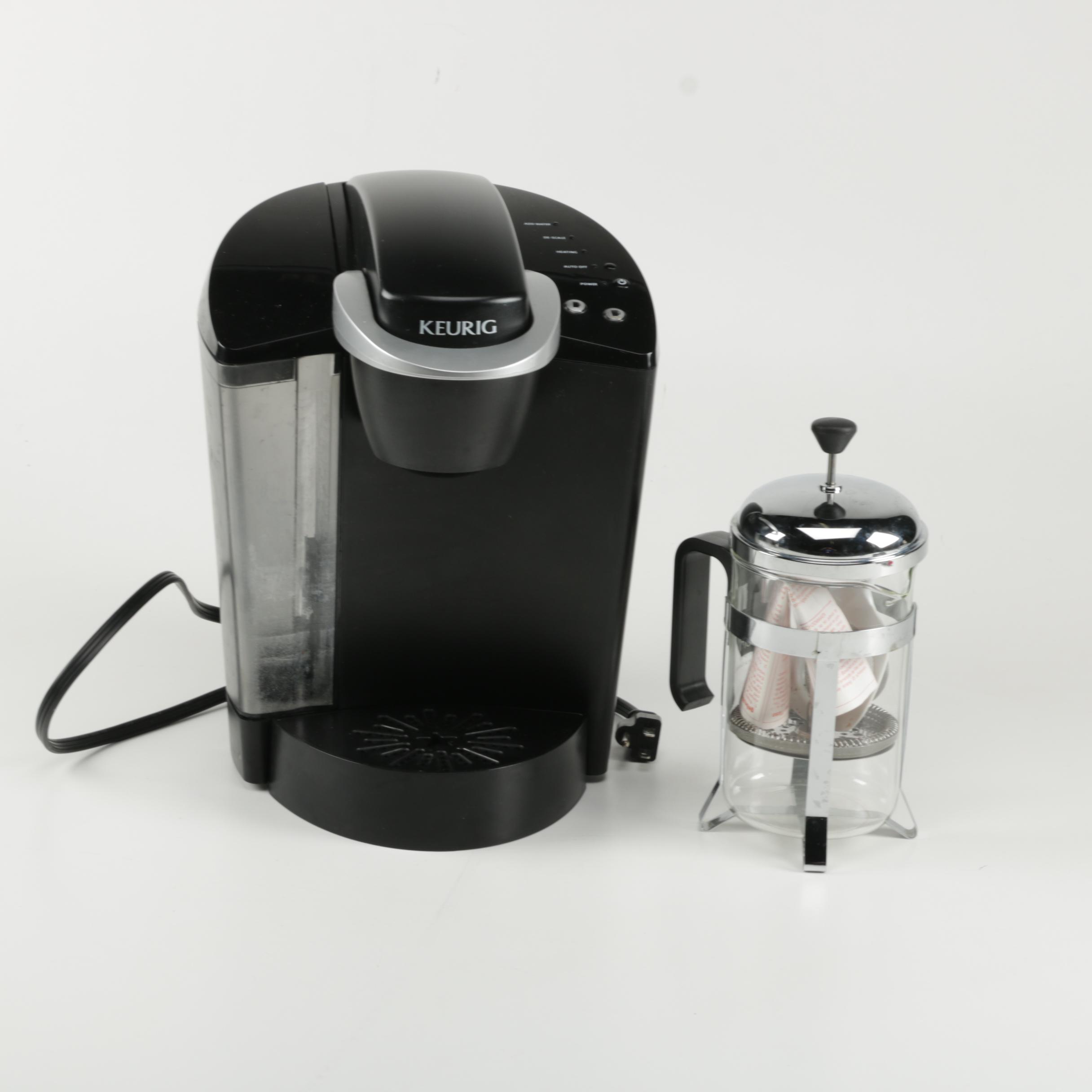 Keurig Coffee Machine and Melior French Press