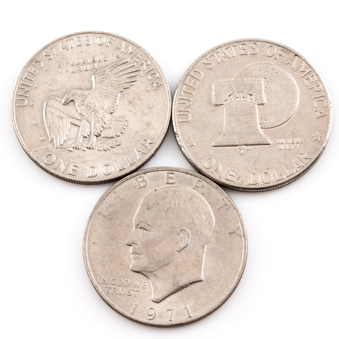 Group of Twenty-Five Eisenhower Dollars