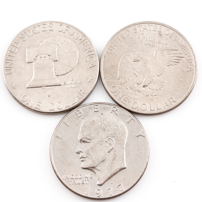 Group of Twenty-Five Eisenhower Dollars