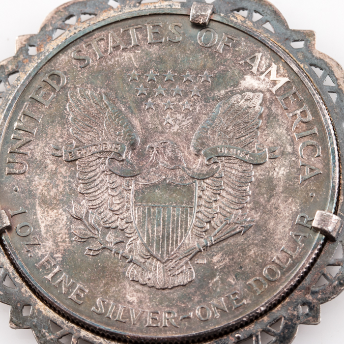 Walking Liberty Silver Eagle Necklace and an Indian Head Penny Keychain