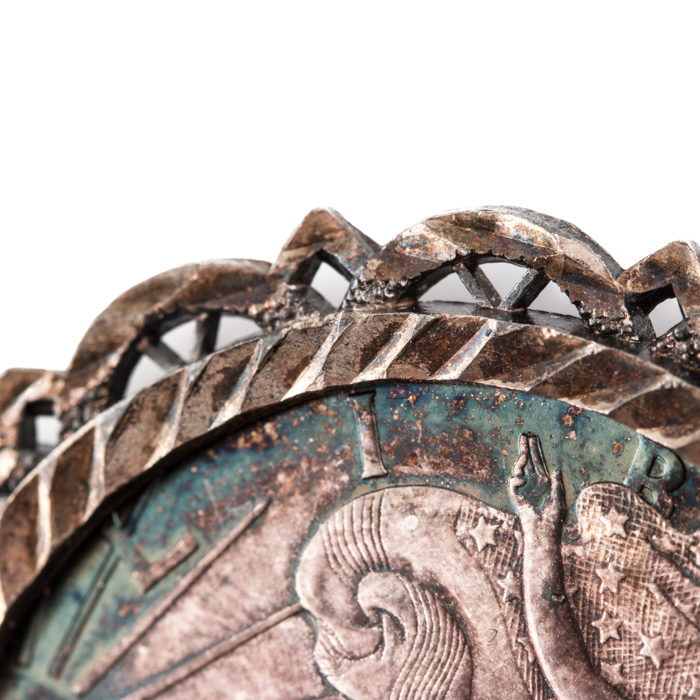 Walking Liberty Silver Eagle Necklace and an Indian Head Penny Keychain