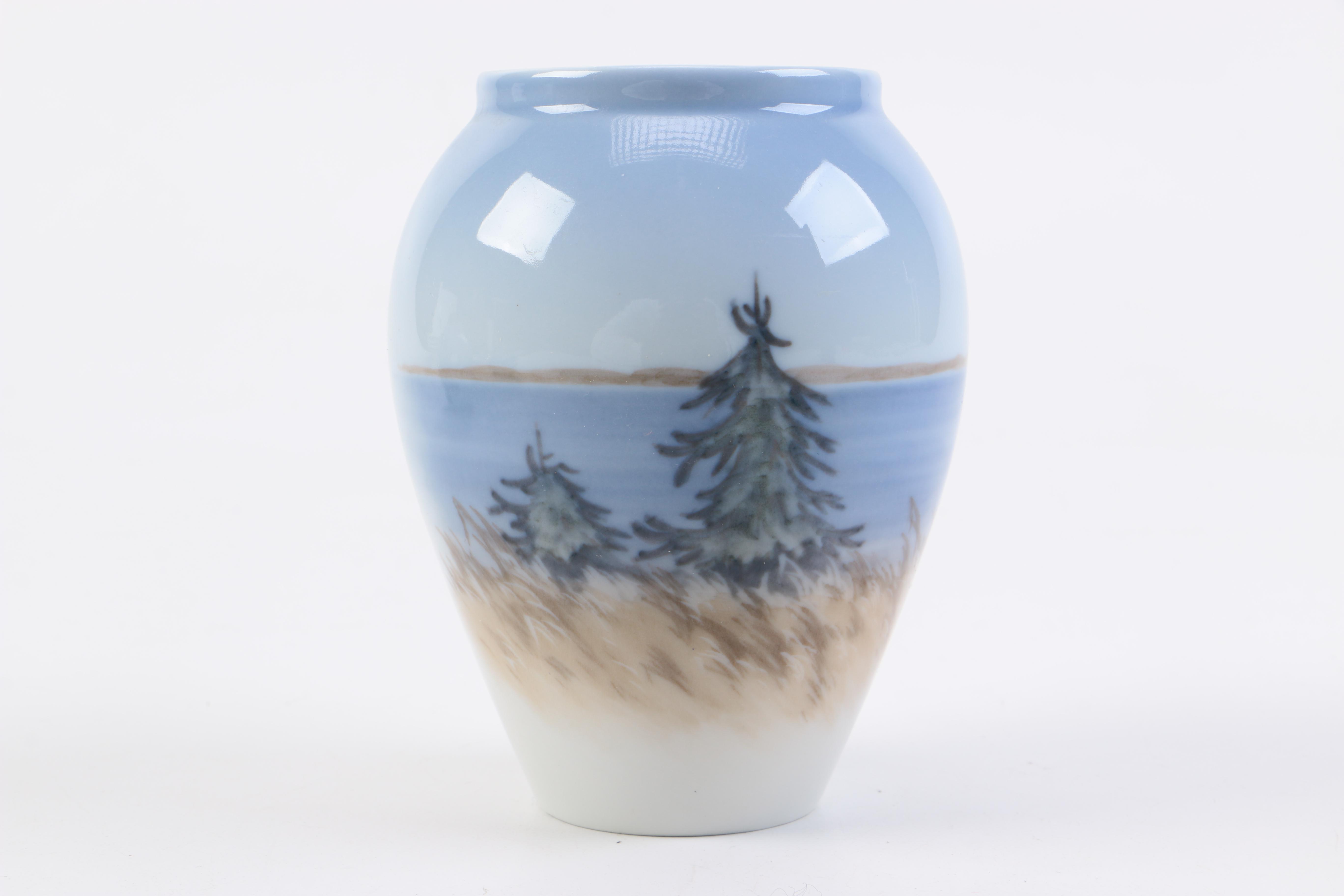 Blue and White Copenhagen Plates and Vases