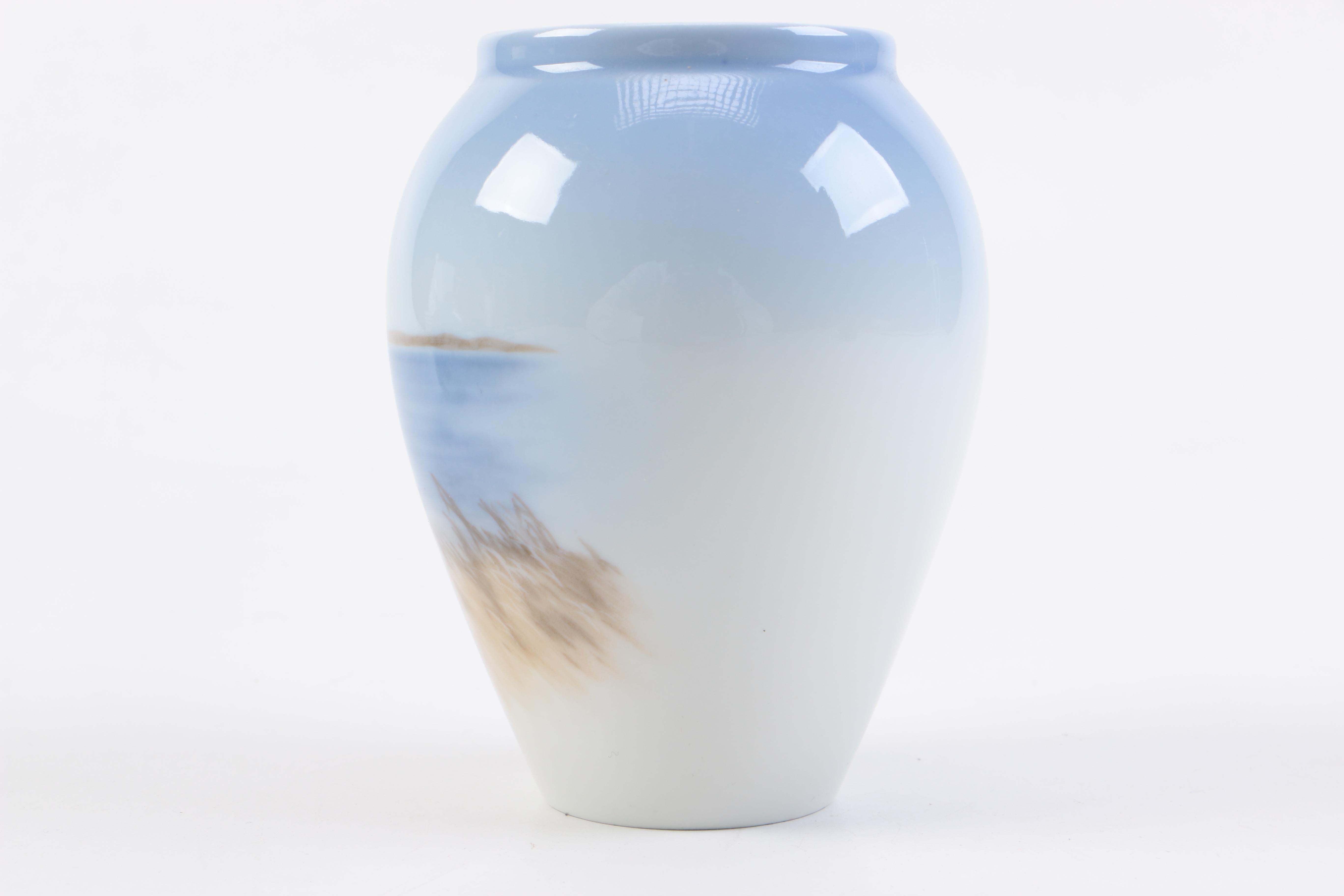 Blue and White Copenhagen Plates and Vases