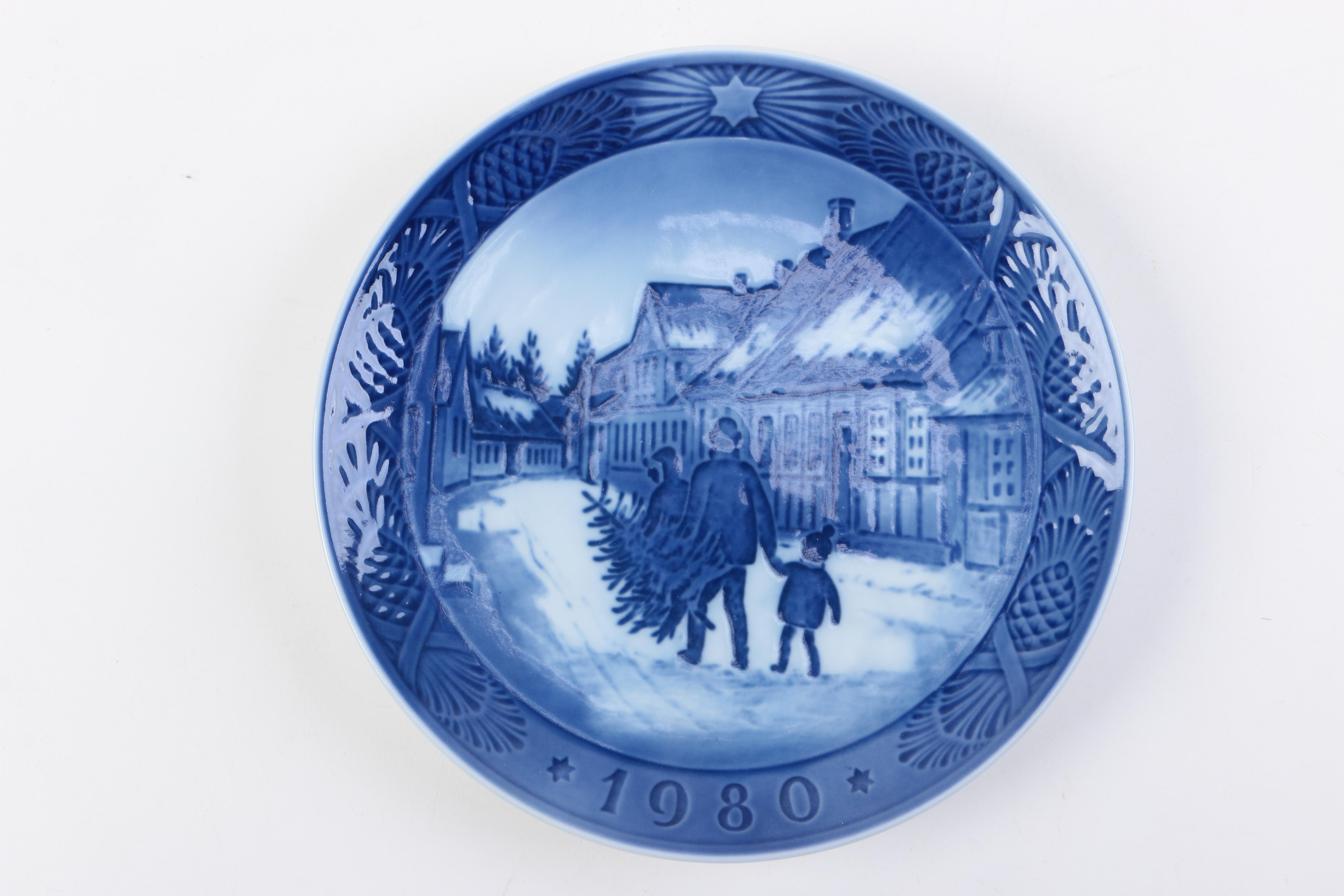 Blue and White Copenhagen Plates and Vases