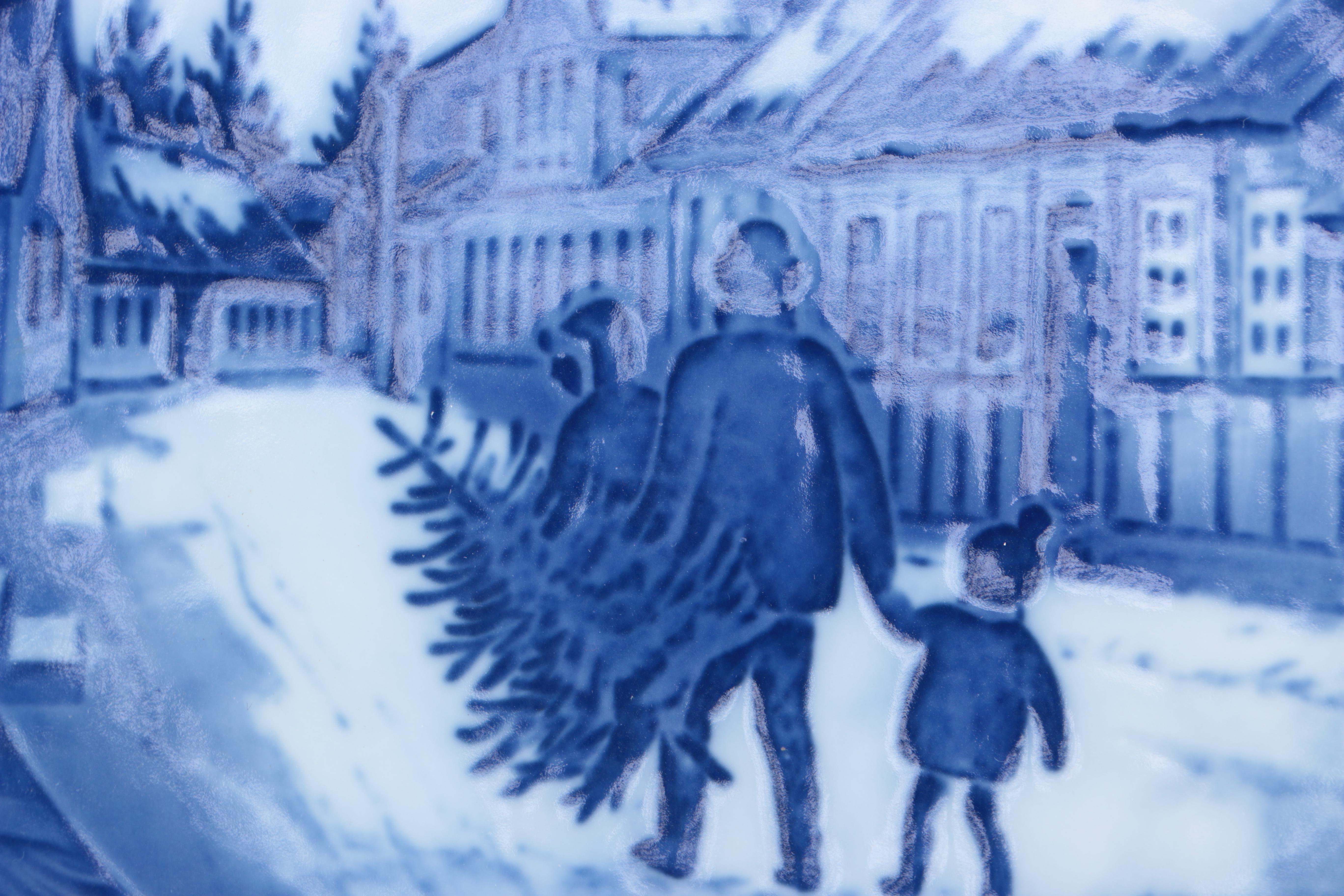 Blue and White Copenhagen Plates and Vases