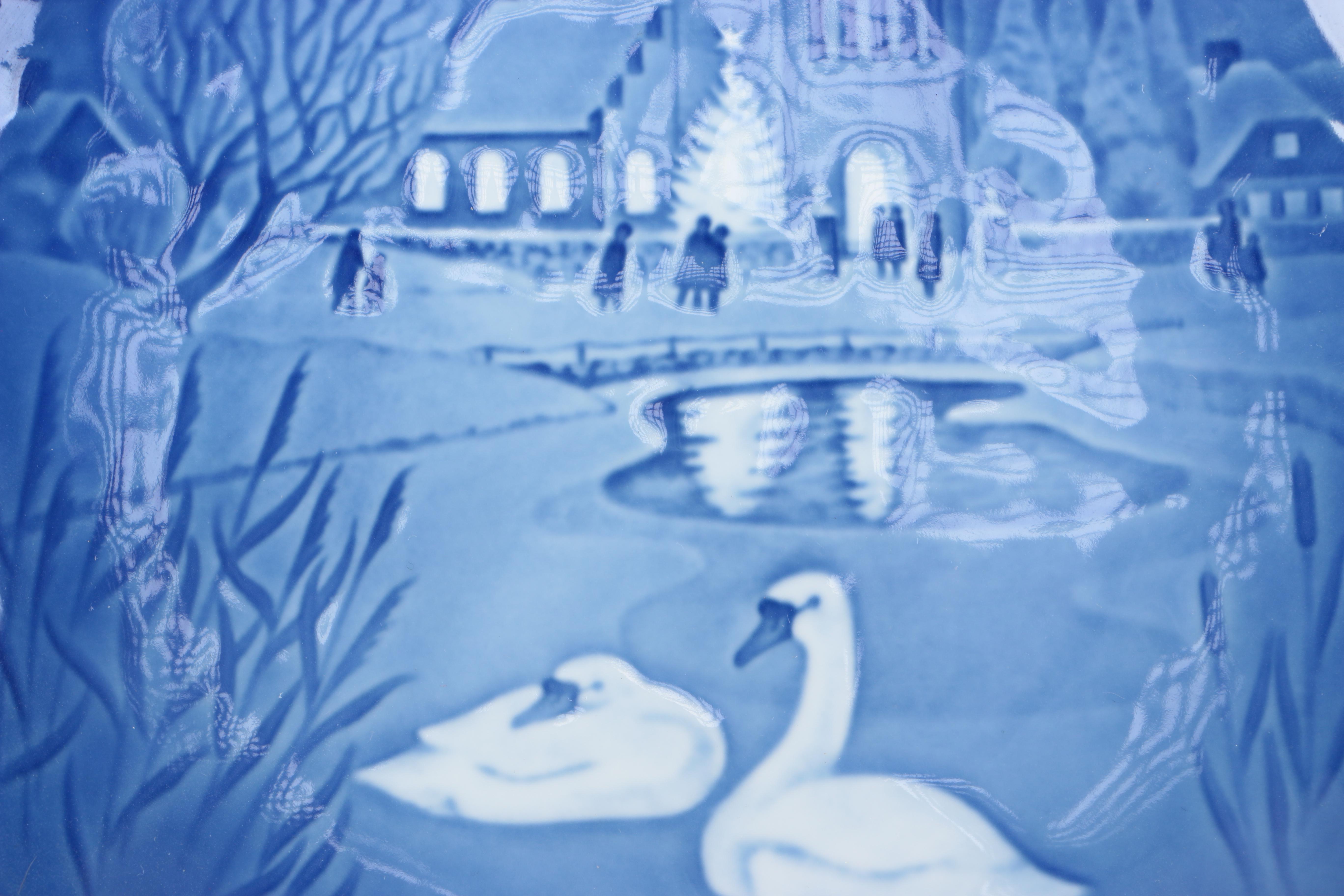 Blue and White Copenhagen Plates and Vases