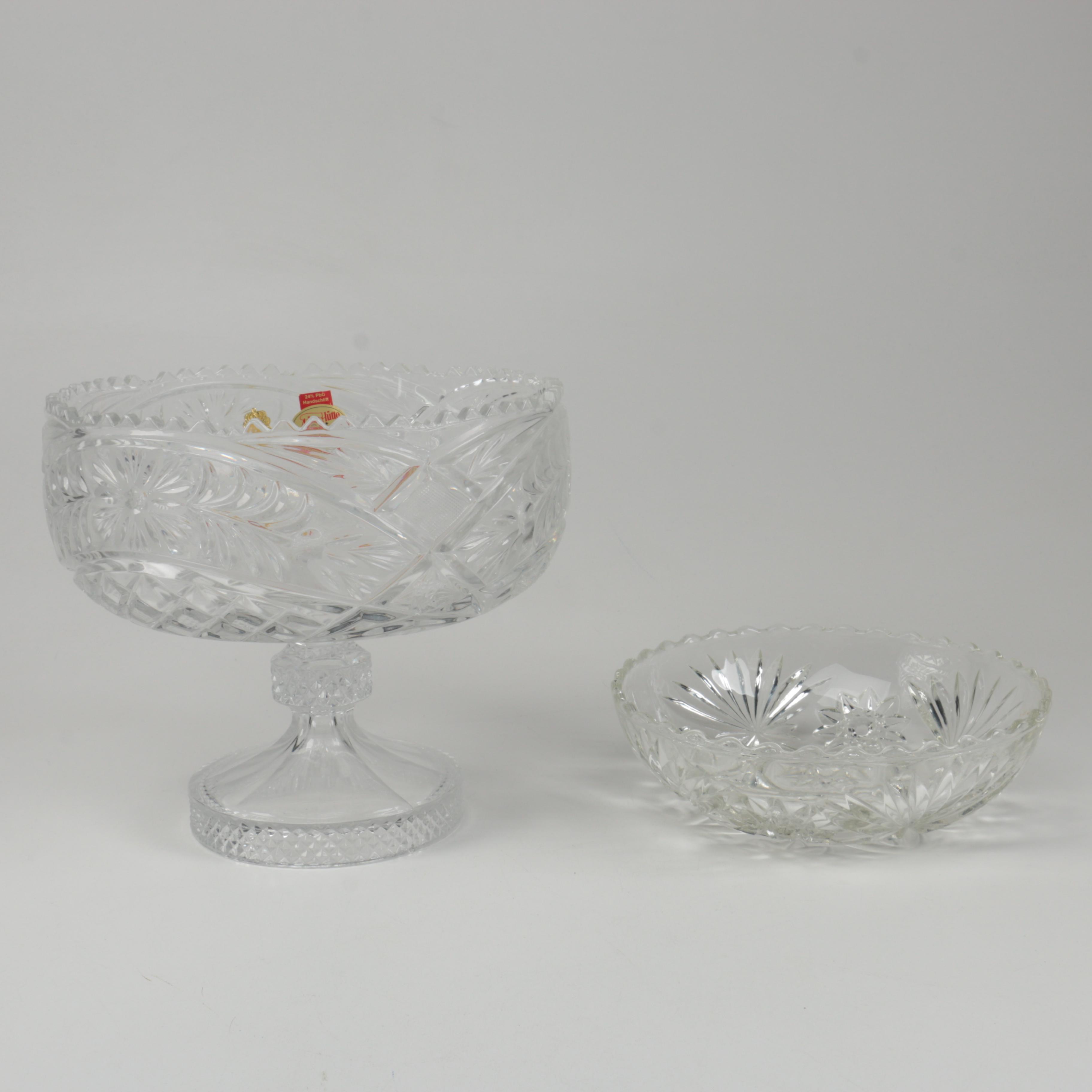 Crystal Compote and Bowl