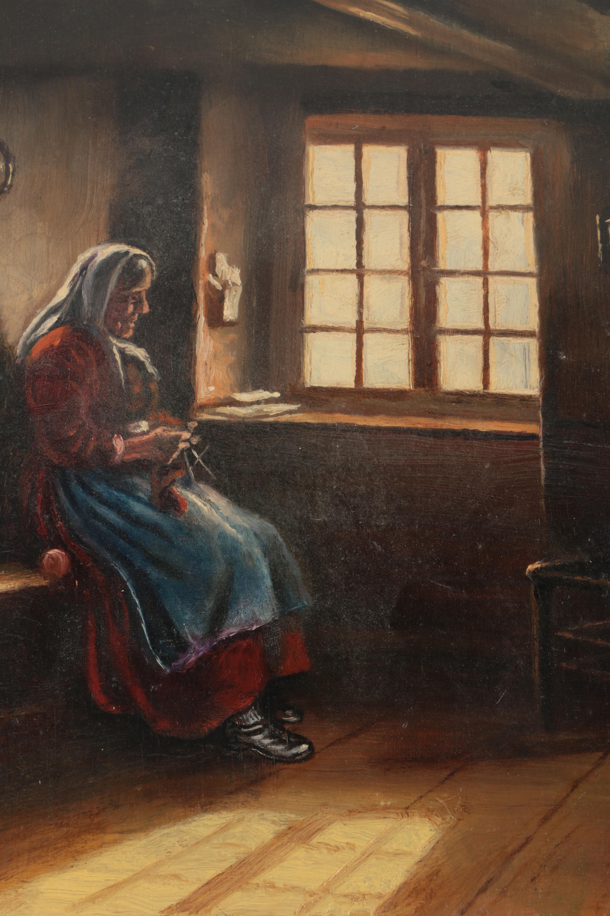 Rudolf Reichl Oil Paintings of Figures and Their Hobbies