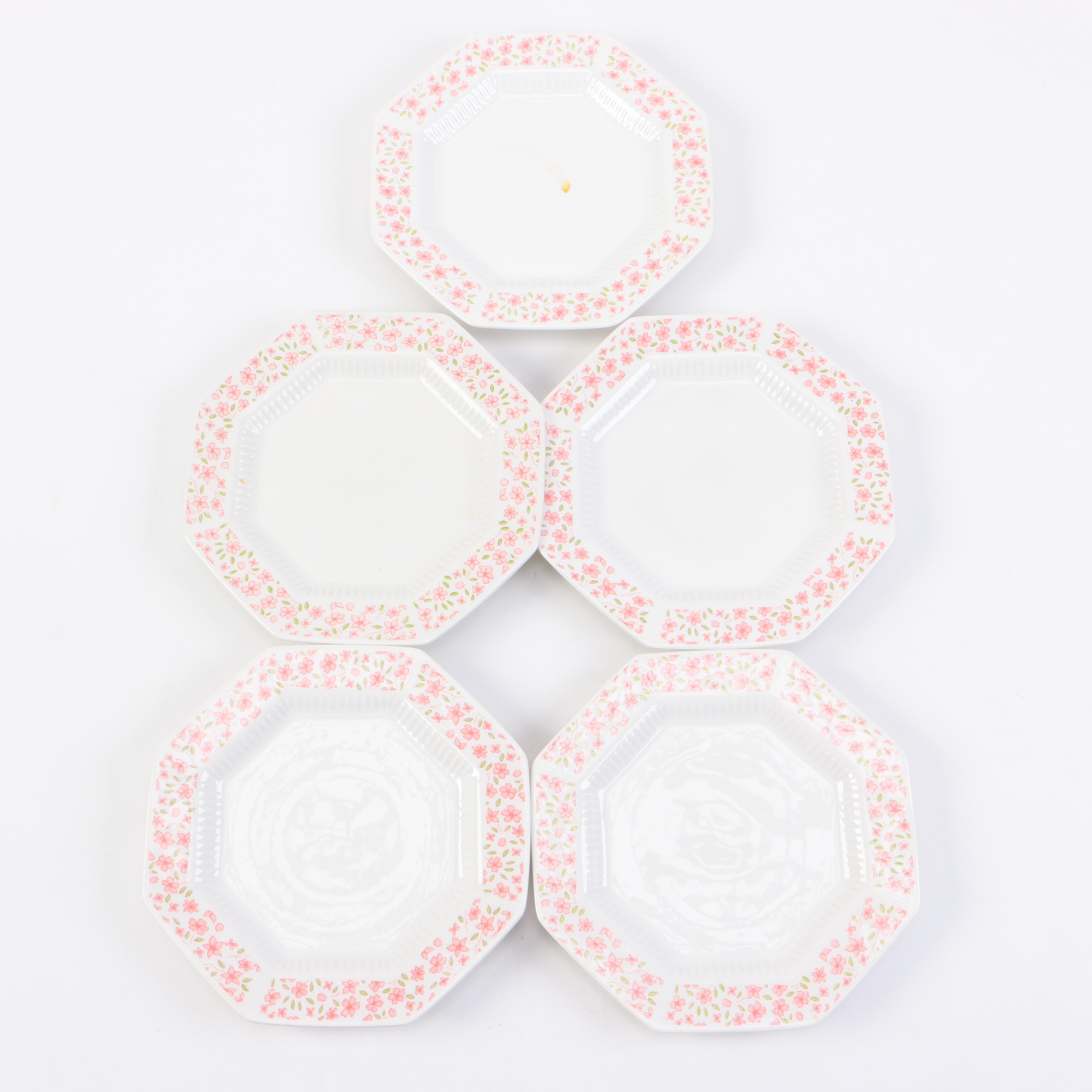 Wedgwood "Swallow" Bud Vase and Independence Ironstone Plates