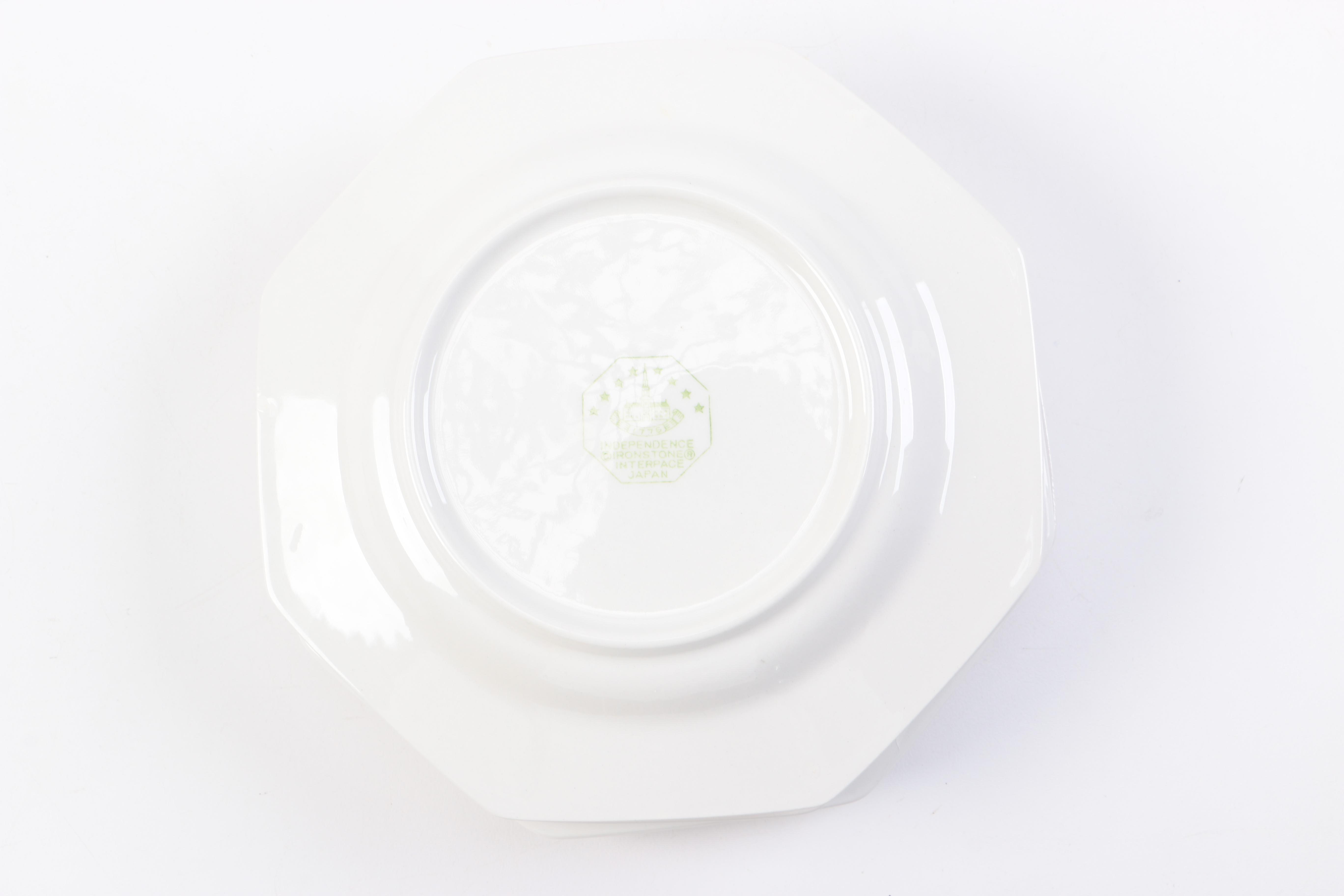 Wedgwood "Swallow" Bud Vase and Independence Ironstone Plates