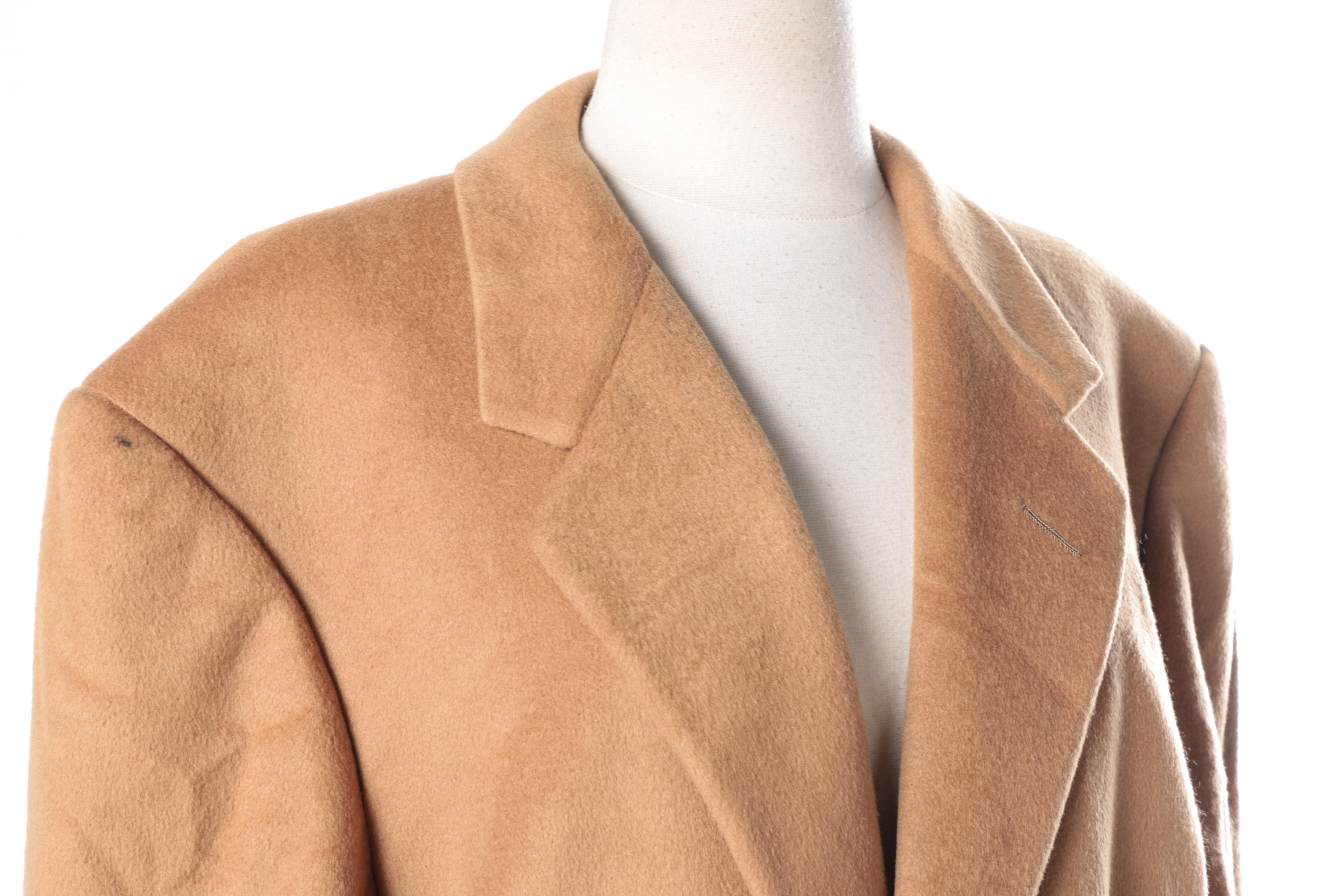 Tan Cashmere Overcoat by Hickey-Freeman