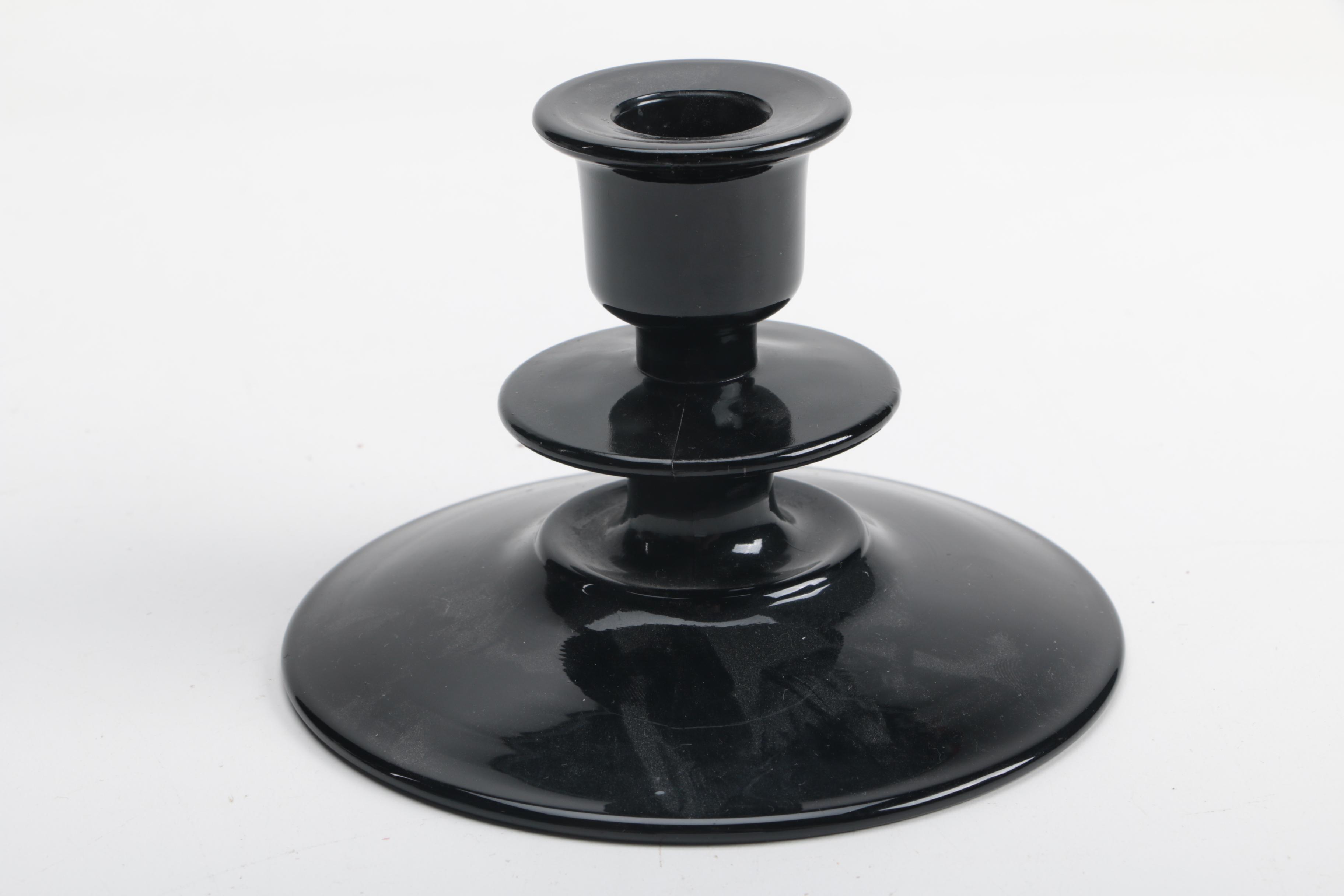 Colored Pressed Glass Serveware