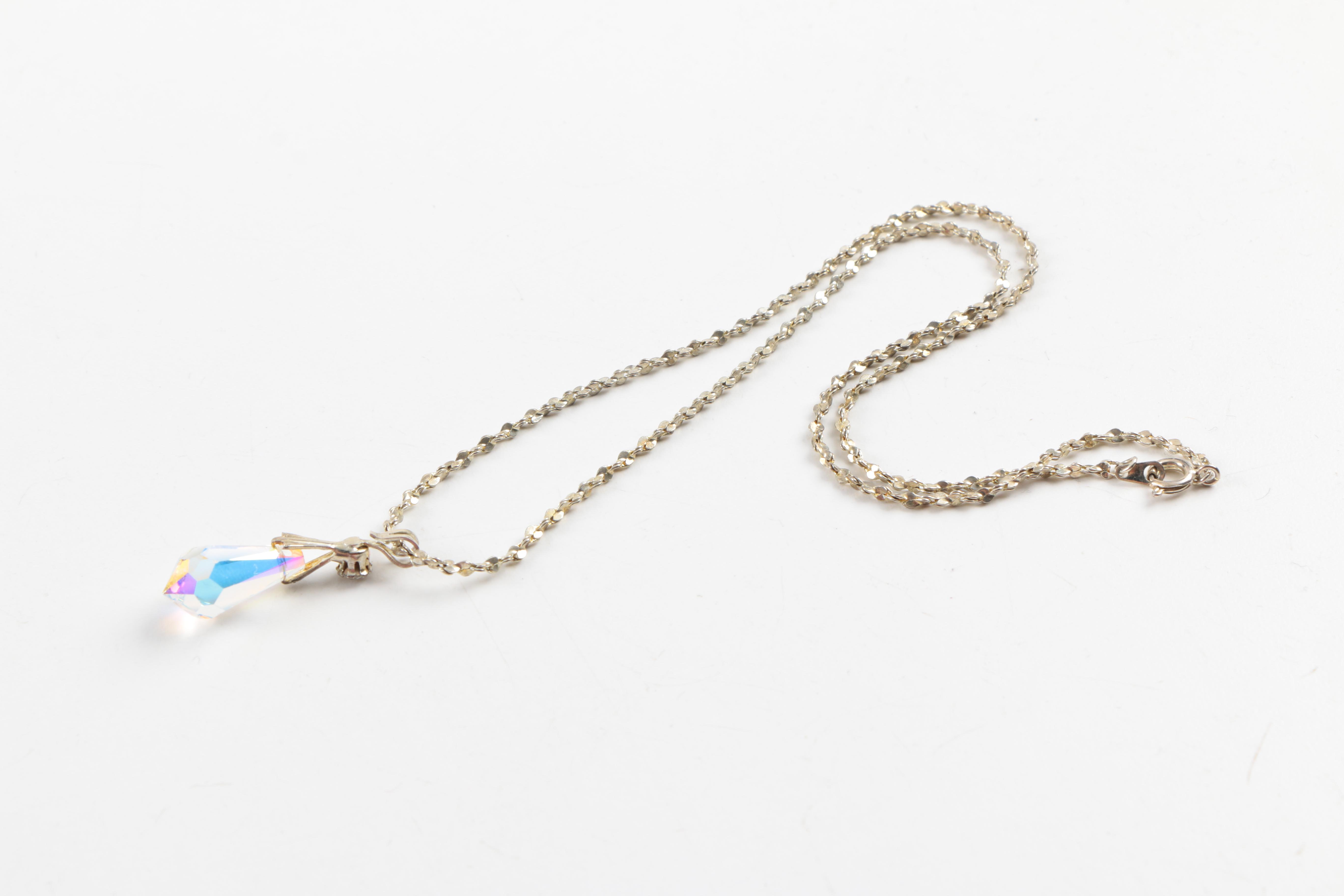 Assorted Aurora Borealis Jewelry Including Coro