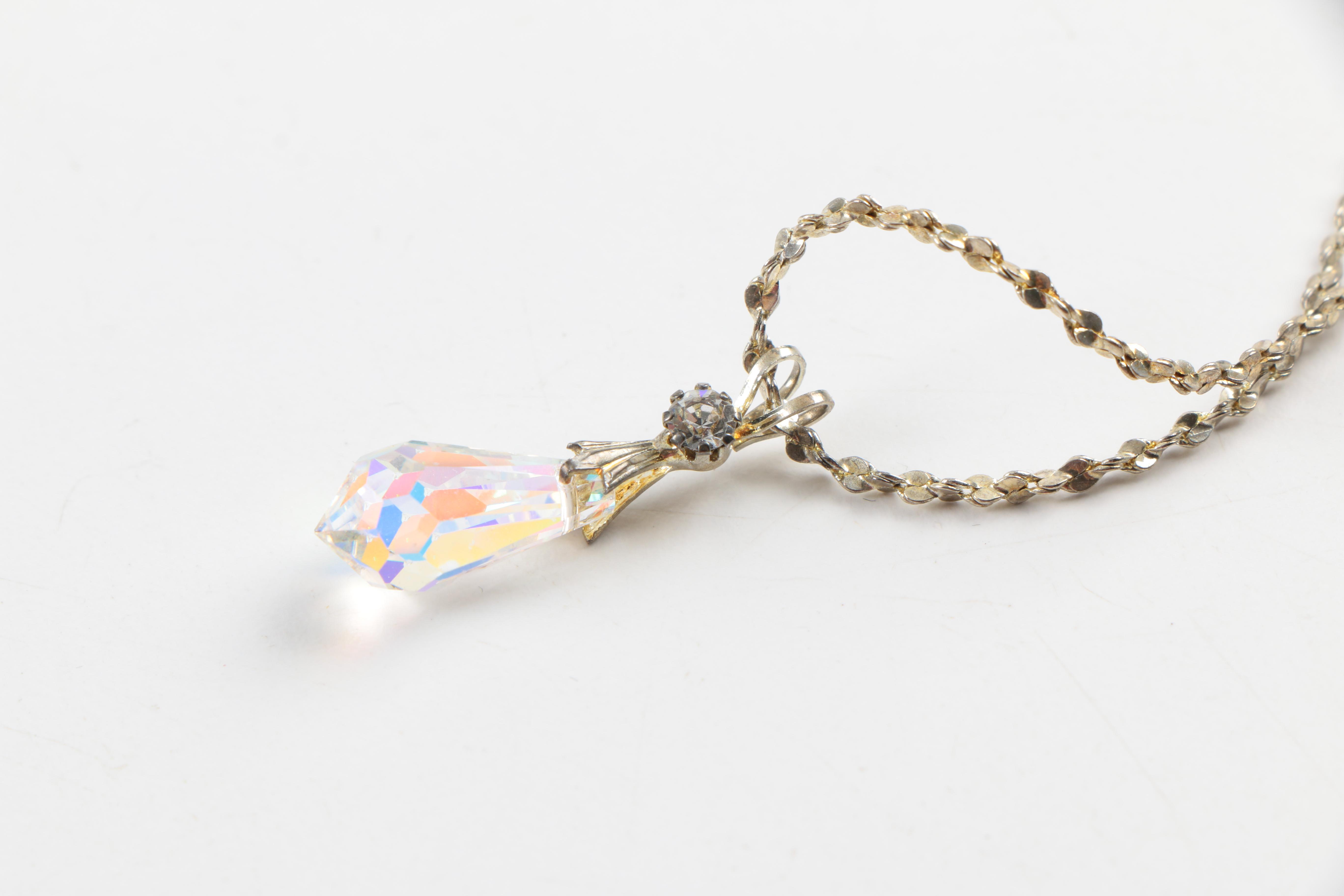 Assorted Aurora Borealis Jewelry Including Coro