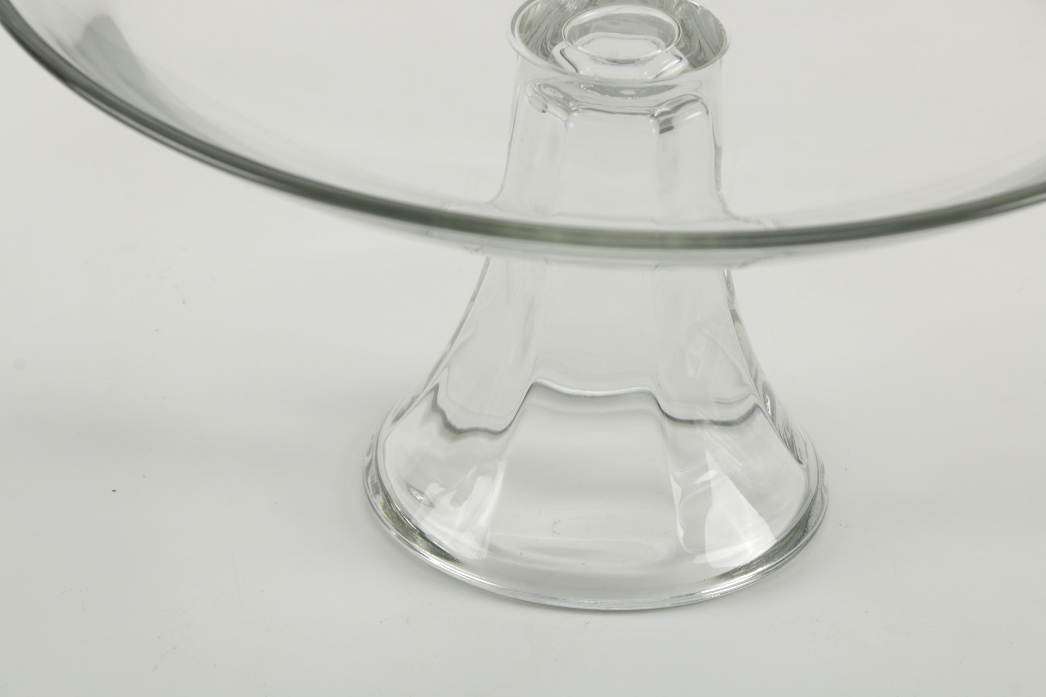 Three Glass Cake Stands