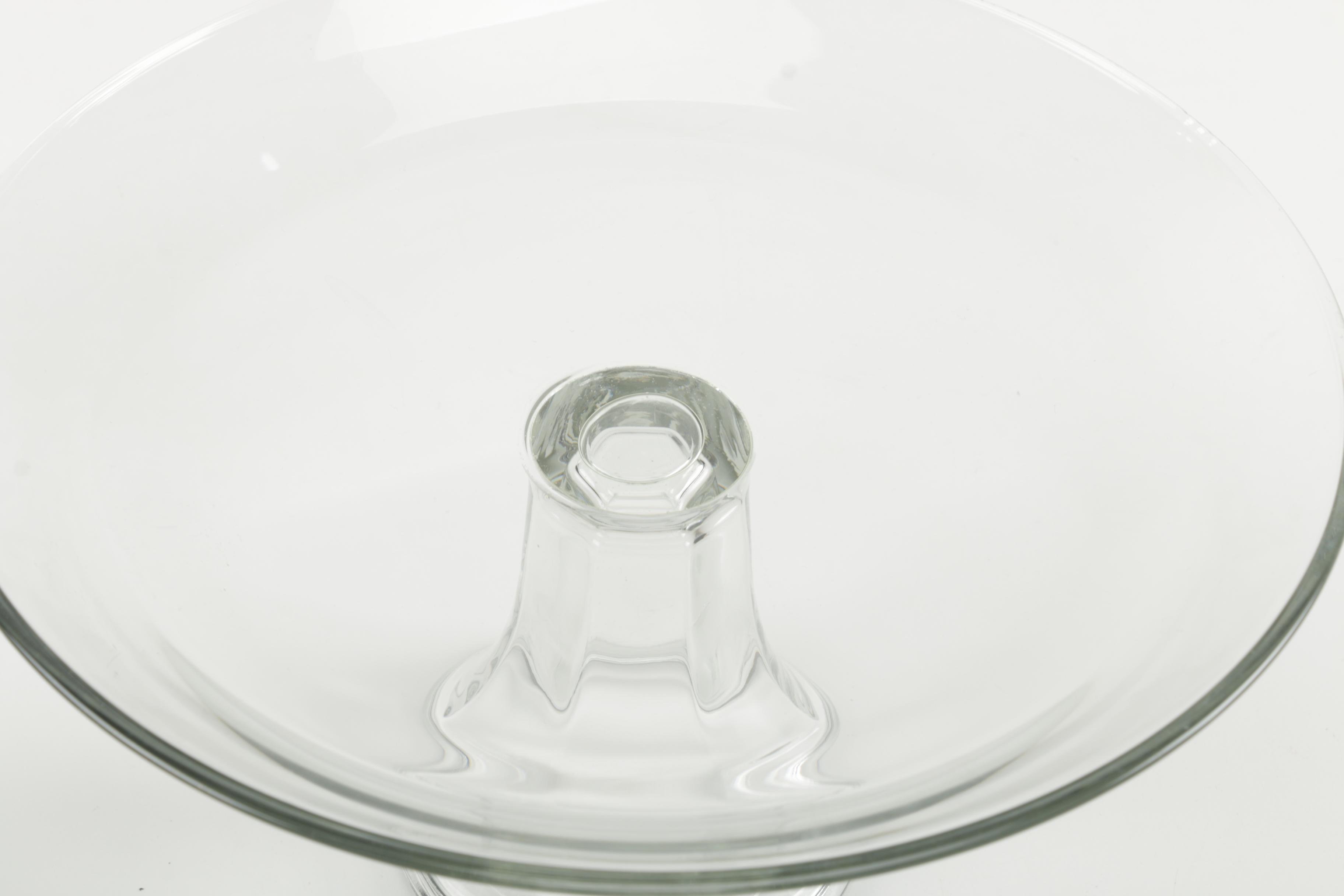 Three Glass Cake Stands