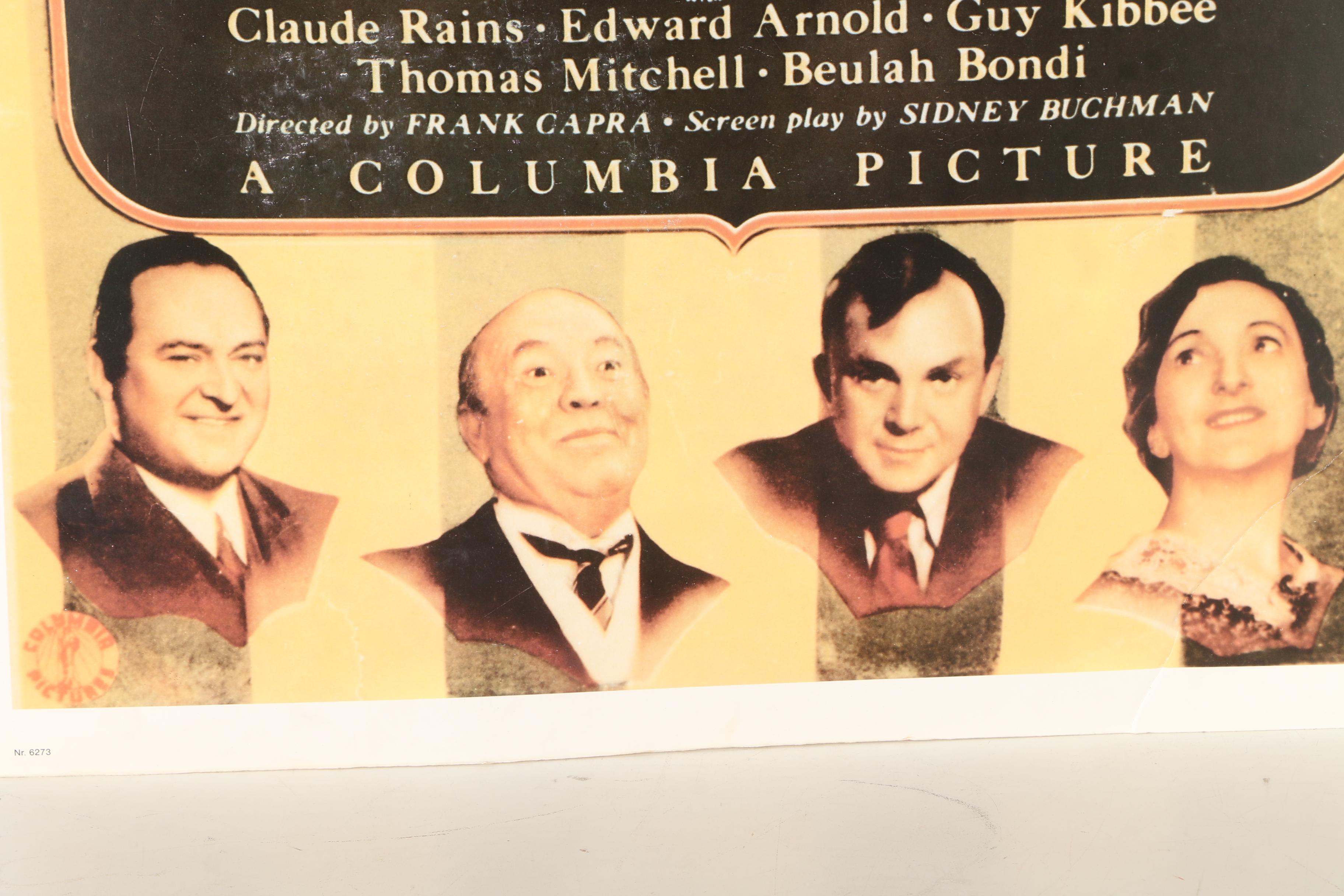 "Mr. Smith Goes to Washington" Offset Lithograph Poster