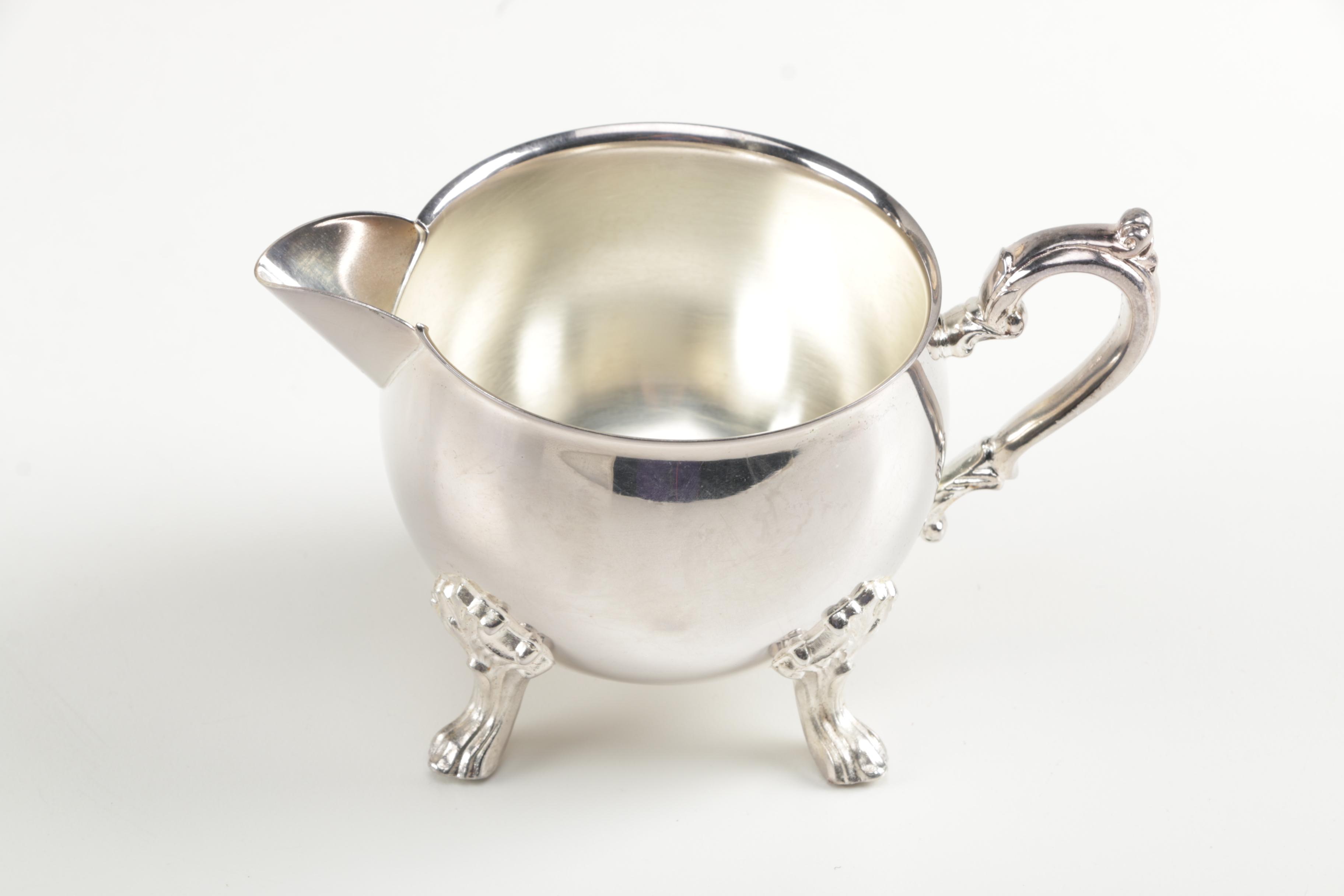 Sheridan Silver Plate Coffee Service and International Silver Plated Tray