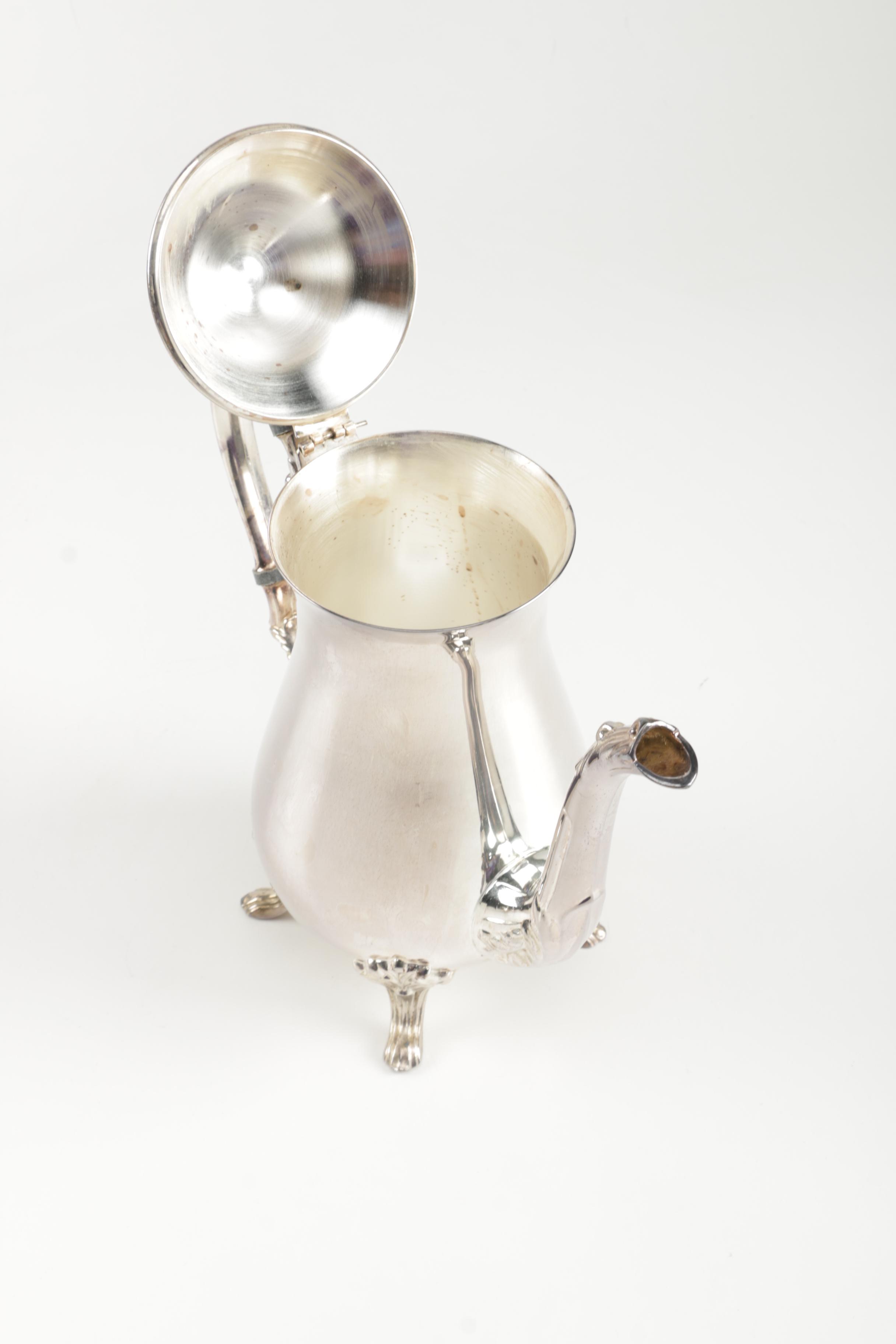 Sheridan Silver Plate Coffee Service and International Silver Plated Tray