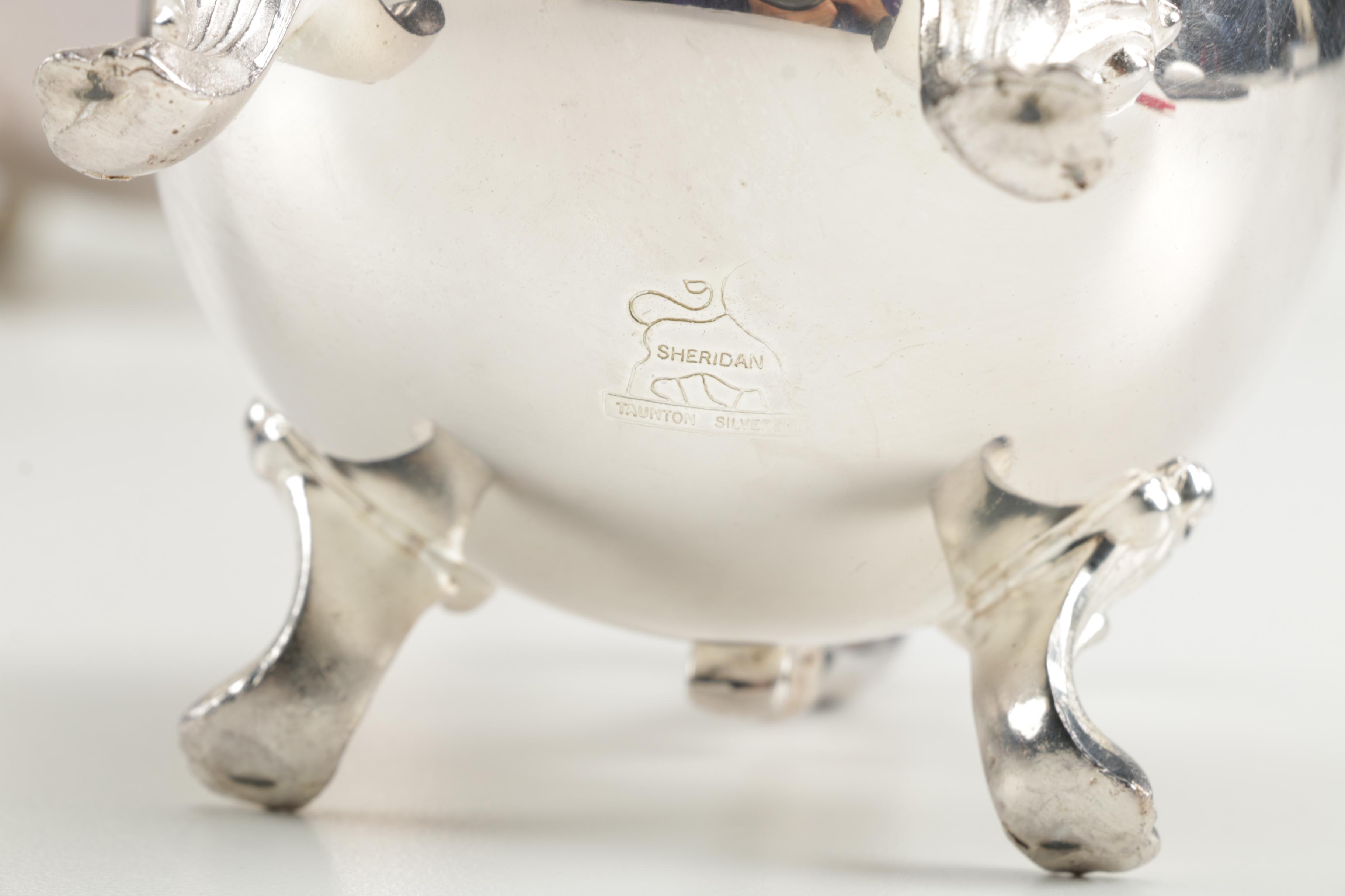 Sheridan Silver Plate Coffee Service and International Silver Plated Tray