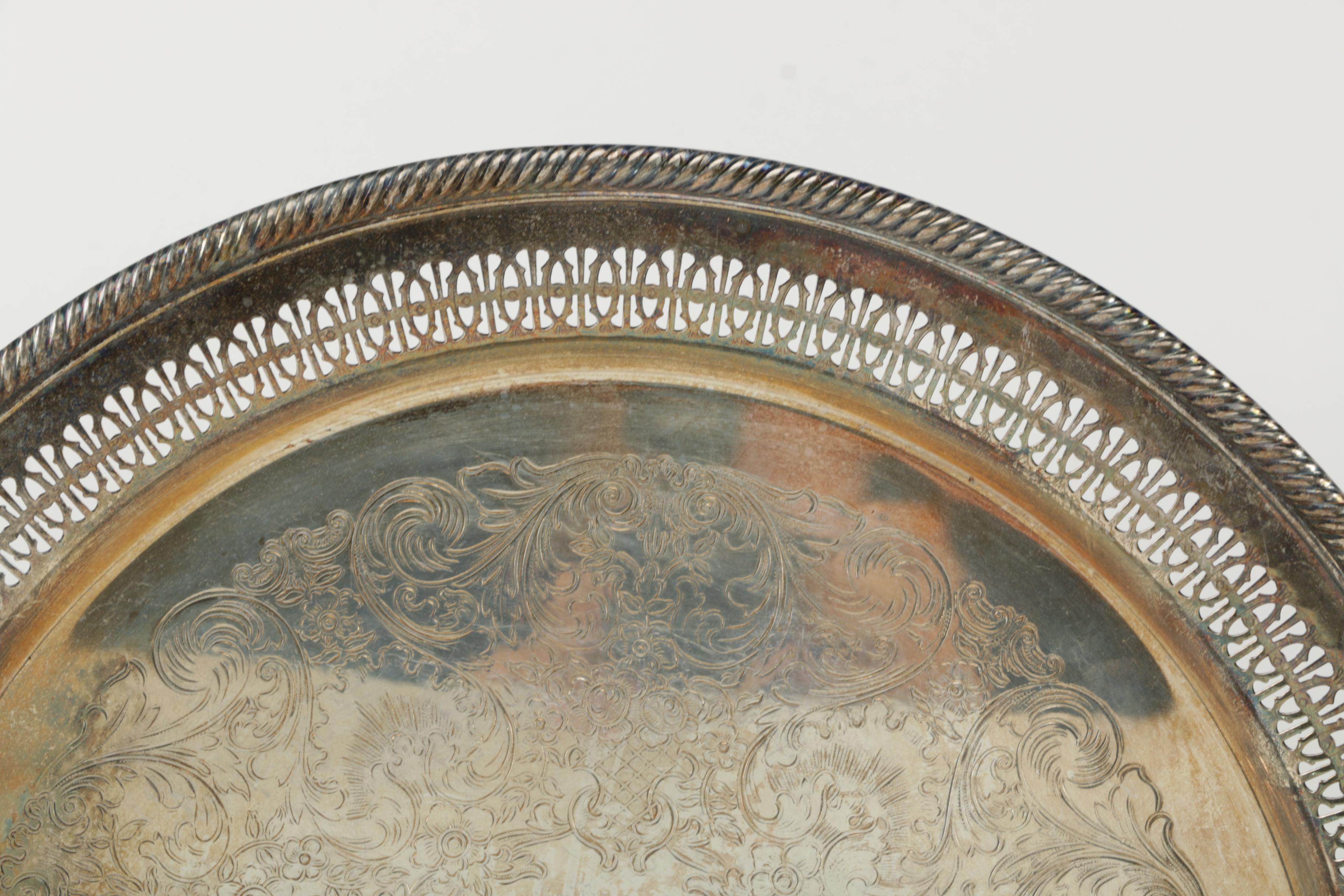 Sheridan Silver Plate Coffee Service and International Silver Plated Tray