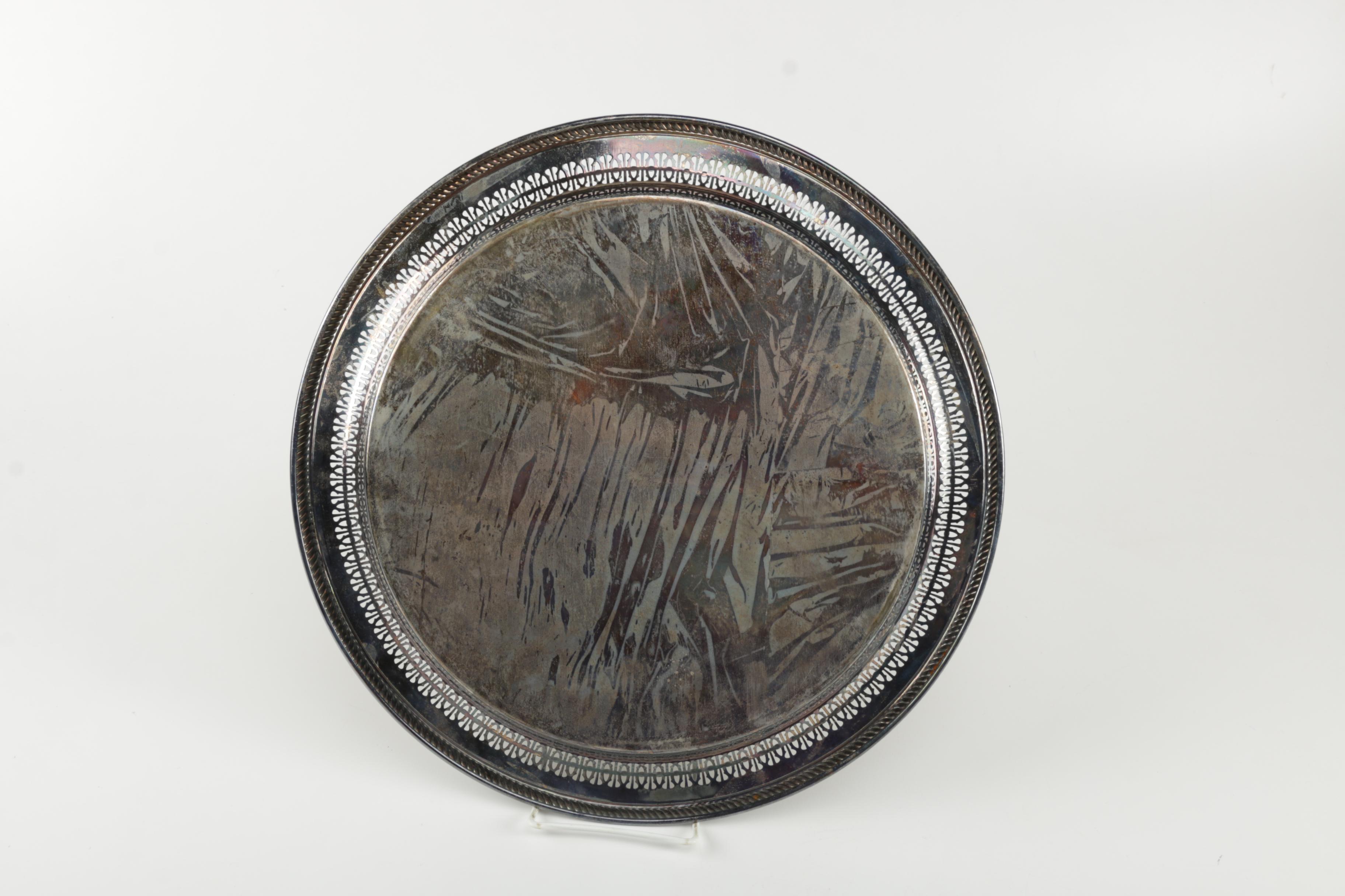 Sheridan Silver Plate Coffee Service and International Silver Plated Tray