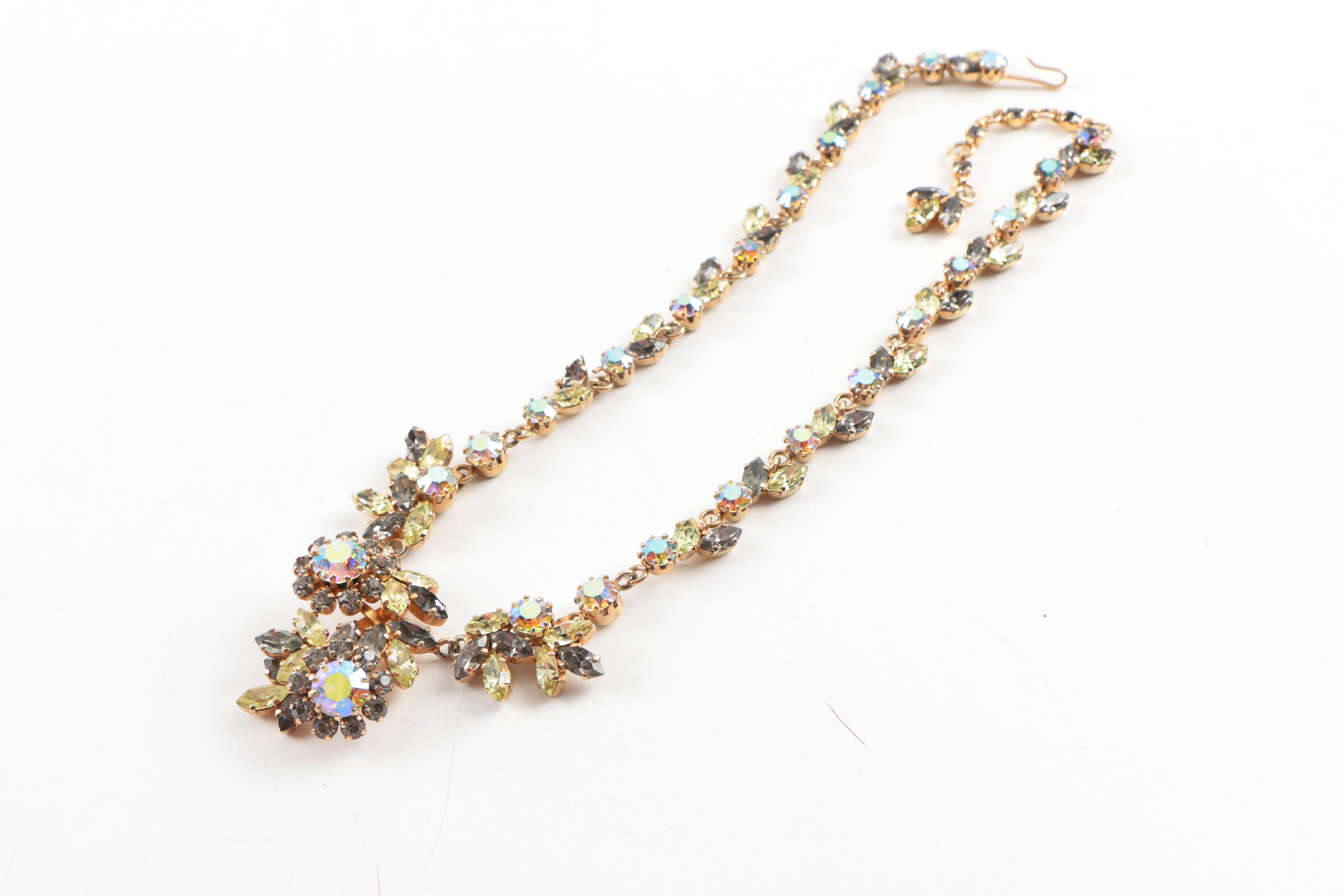 Assorted Rhinestone Jewelry Including Weiss