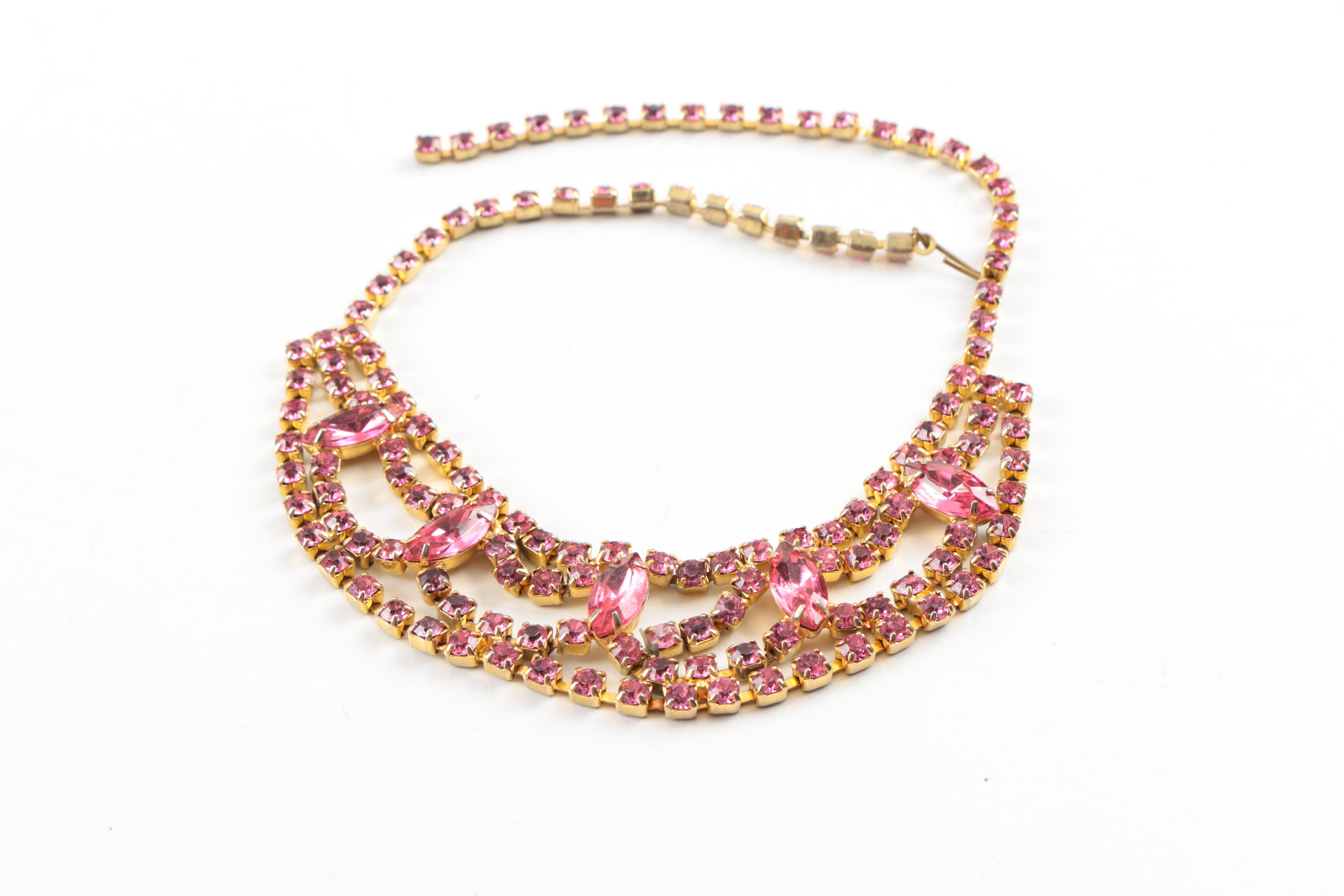 Assorted Rhinestone Jewelry Including Weiss