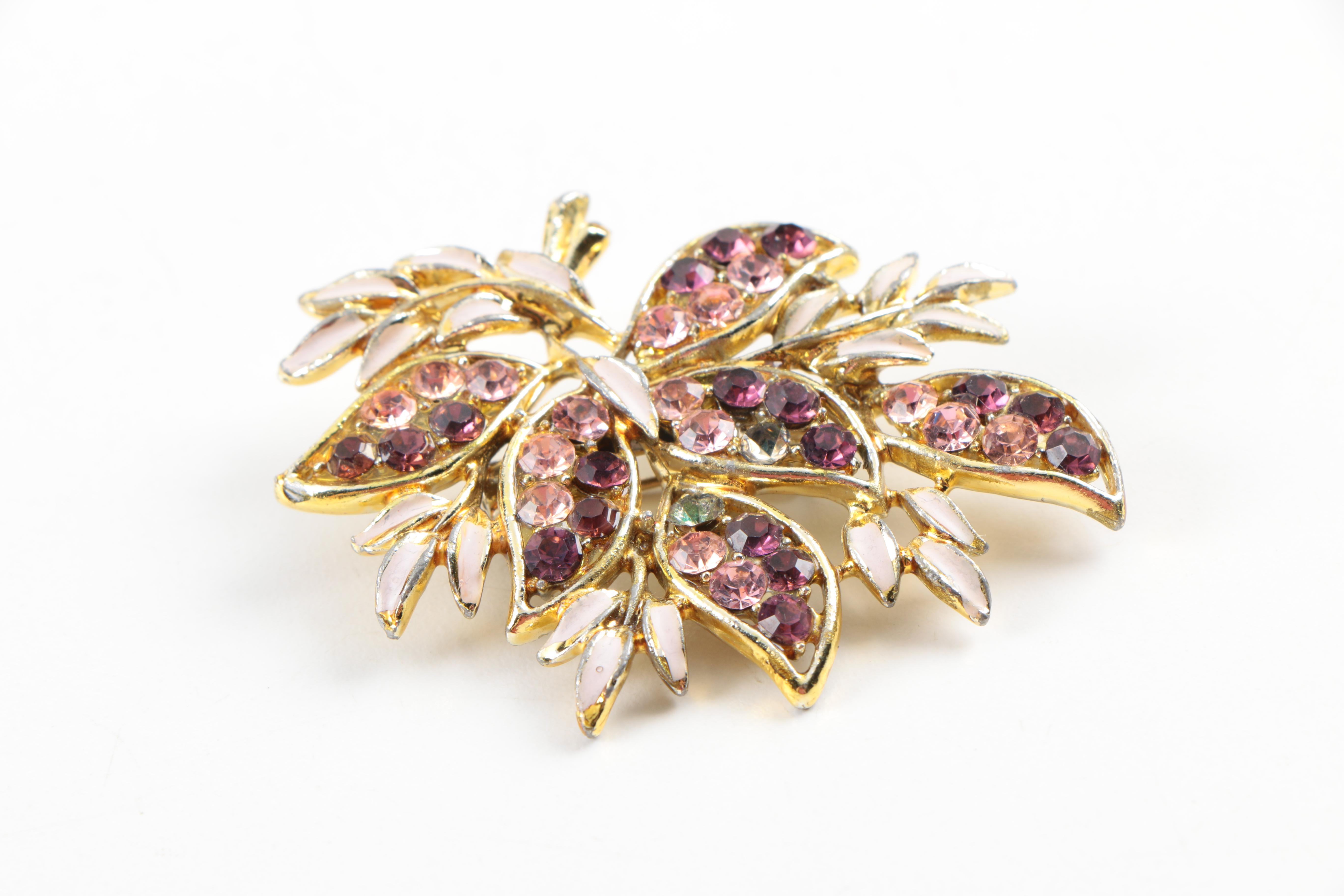 Assorted Rhinestone Jewelry Including Weiss