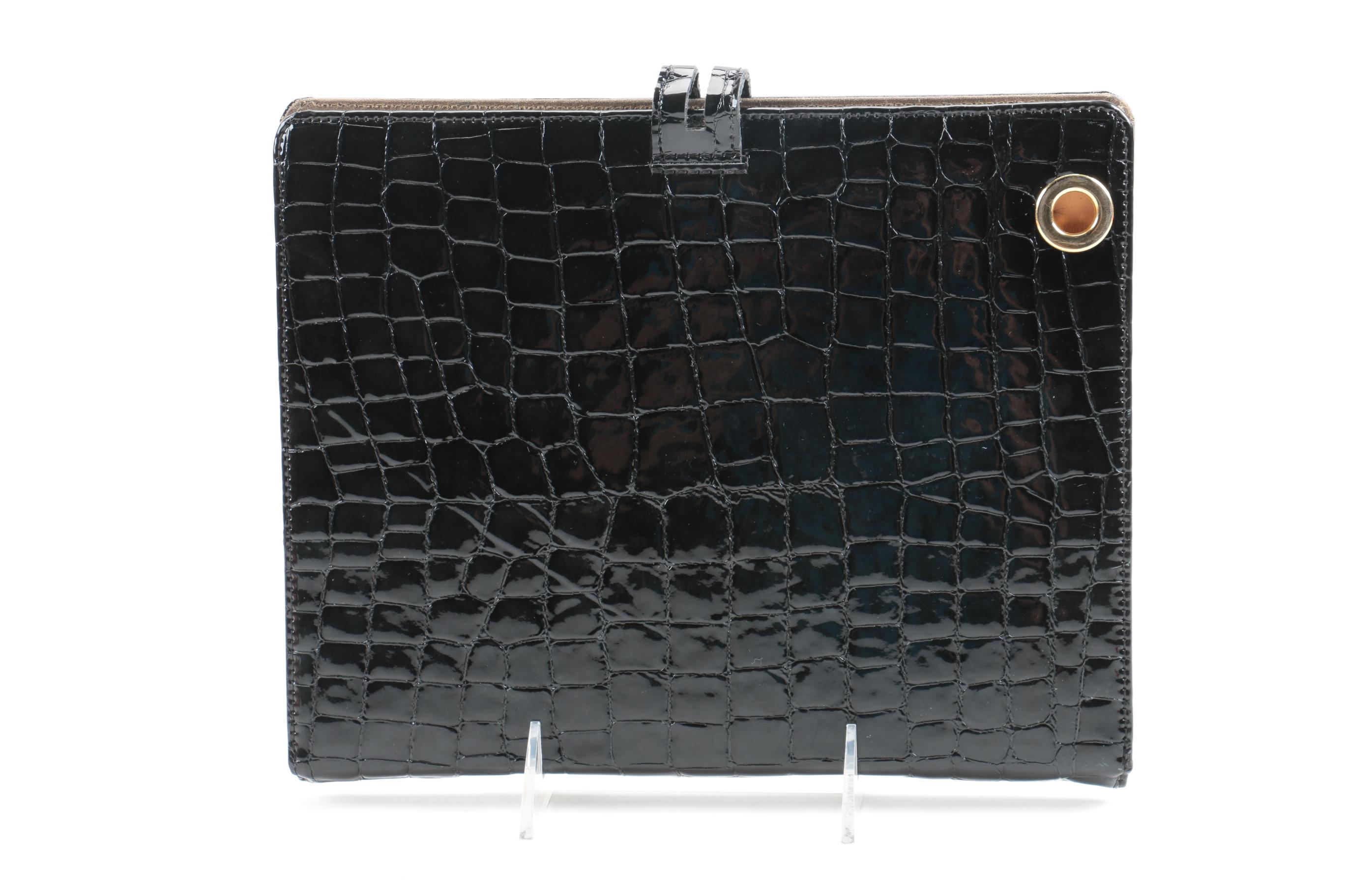 Kate spade Wristlet and black Abas Patent Leather iPad Case