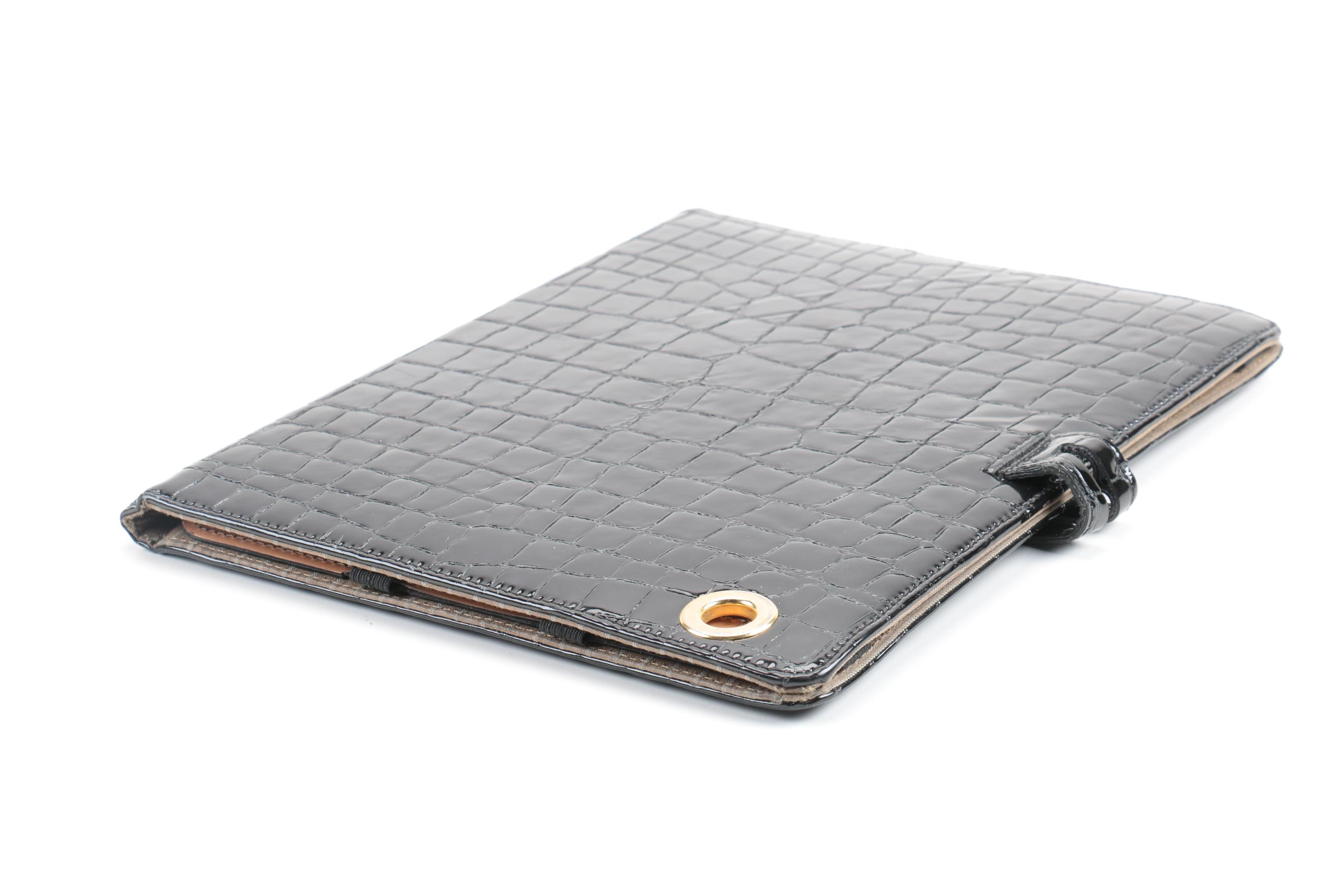 Kate spade Wristlet and black Abas Patent Leather iPad Case