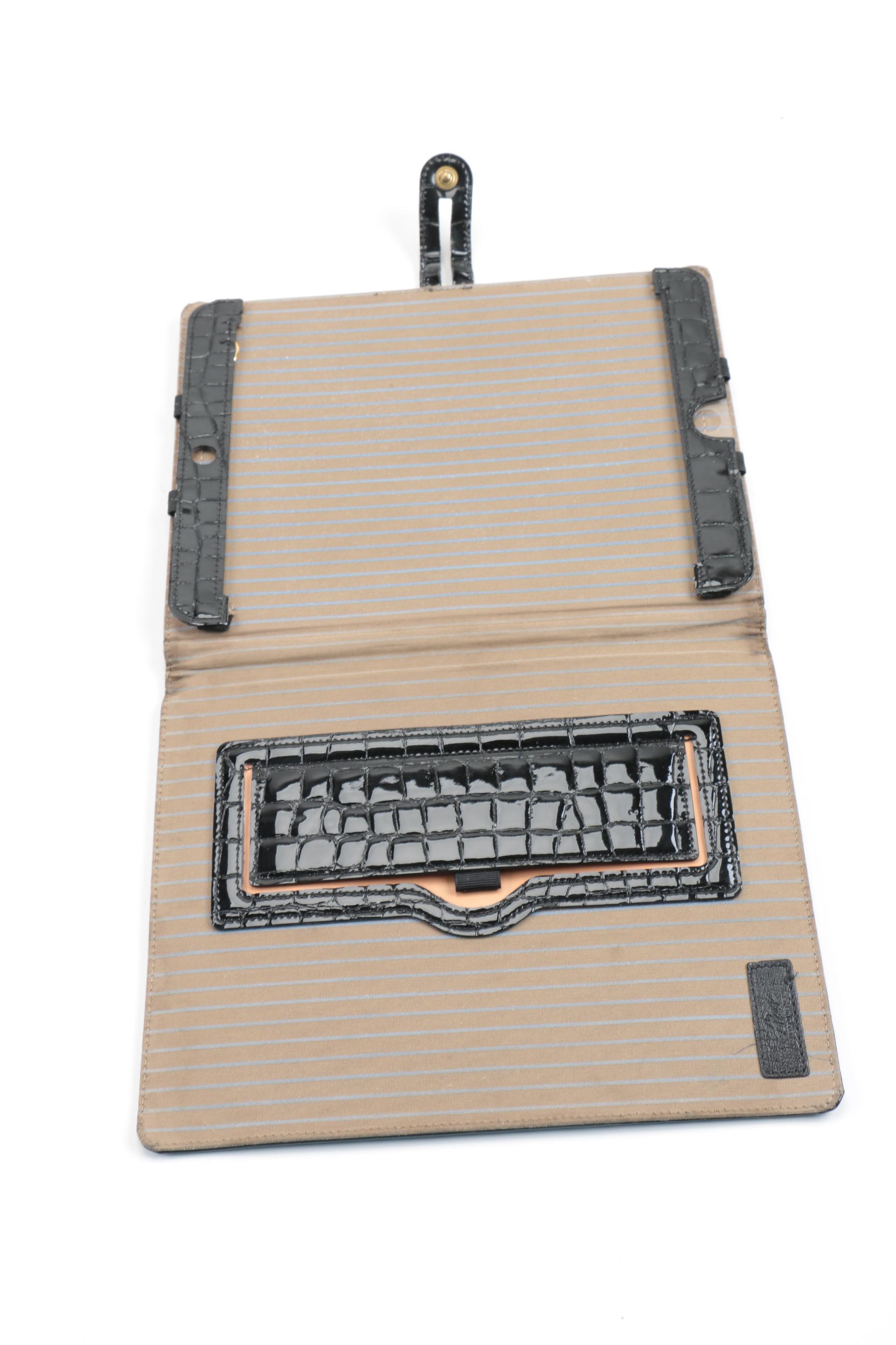 Kate spade Wristlet and black Abas Patent Leather iPad Case