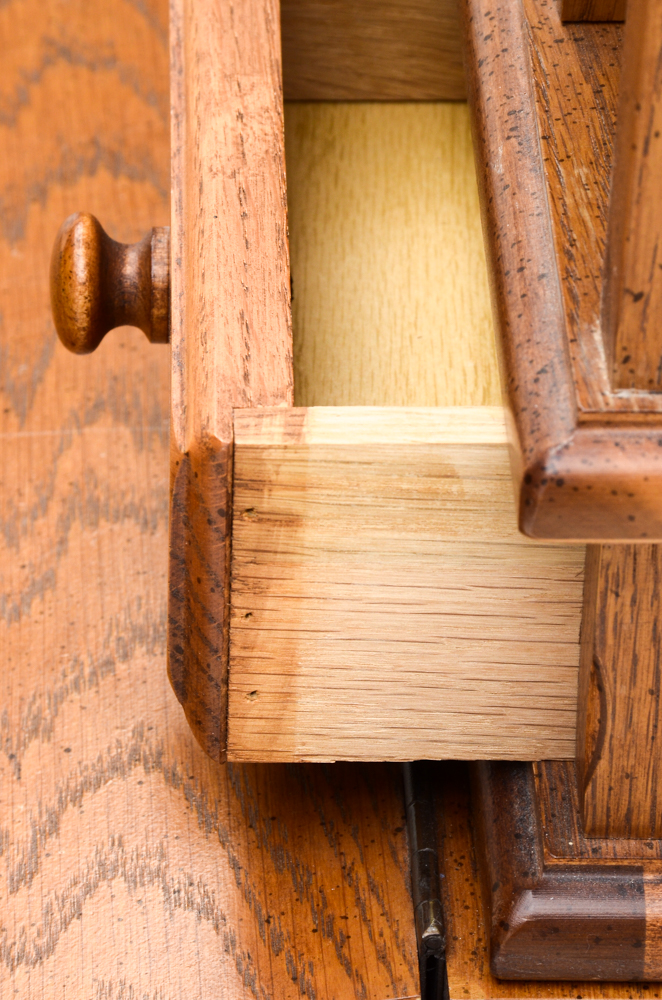 Broyhill Oak Desk with Hutch and Chair