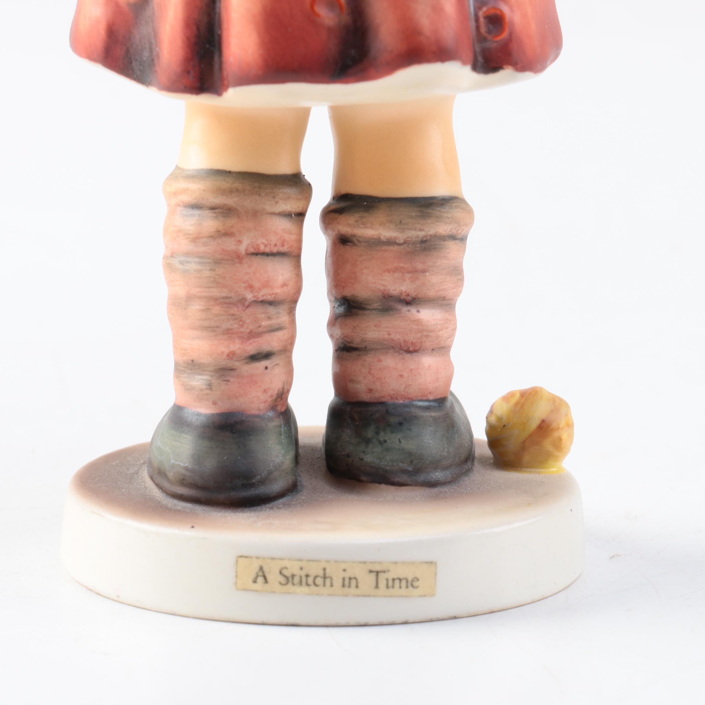Hummel Figurines Including "A Stitch in Time"