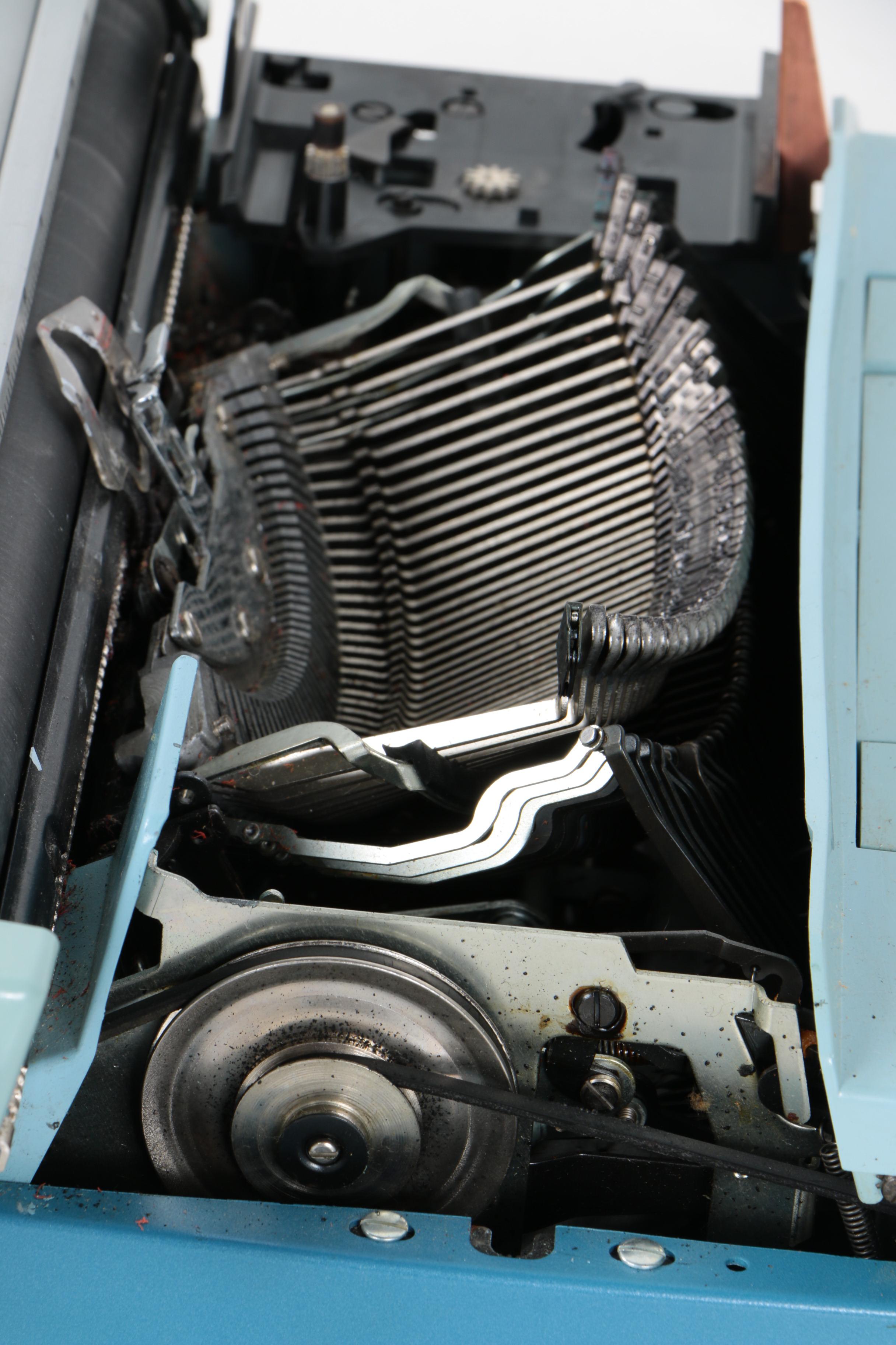 1970s Smith-Corona Coronet Super 12 Coronamatic Typewriter with Case