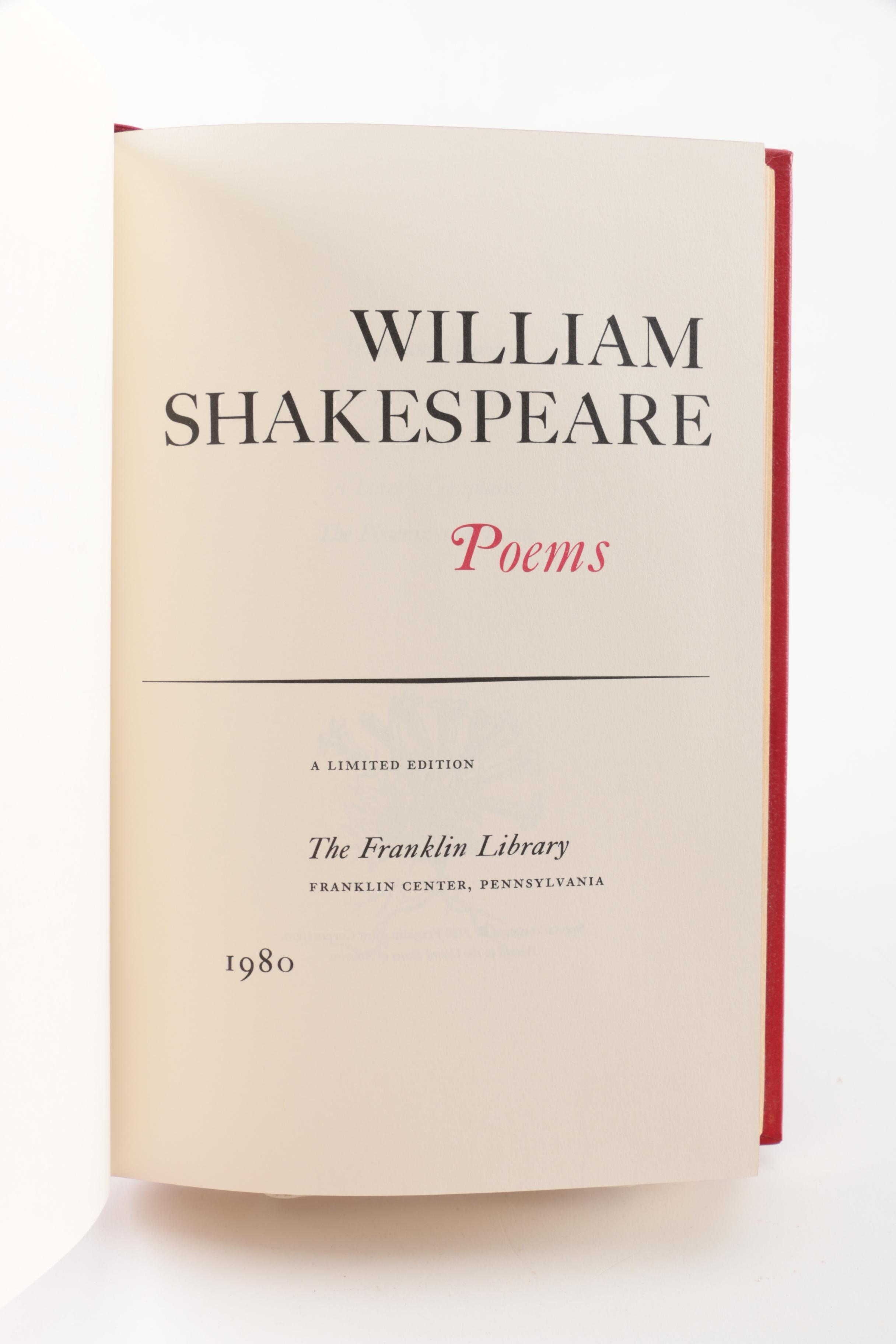 Franklin Library Editions of Shakespeare's Works
