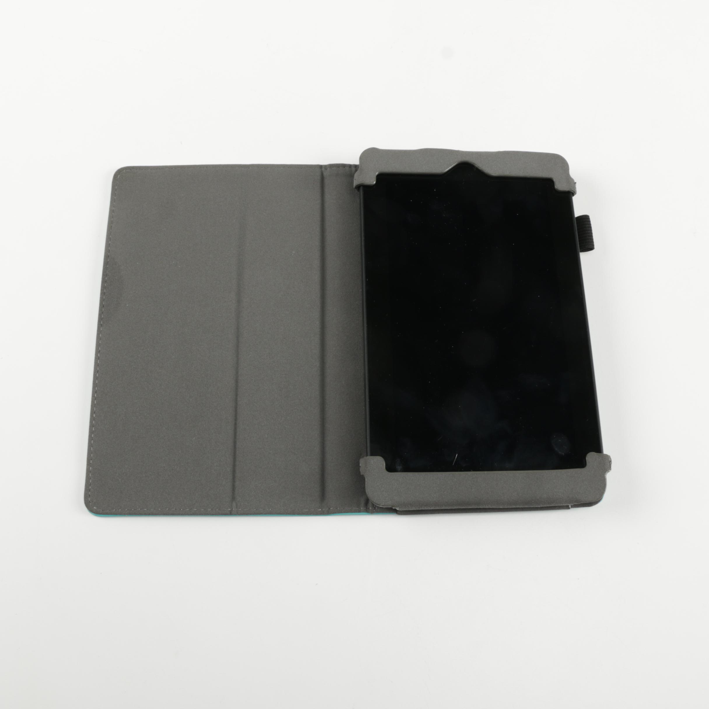 Amazon Kindle Fire with Teal Case