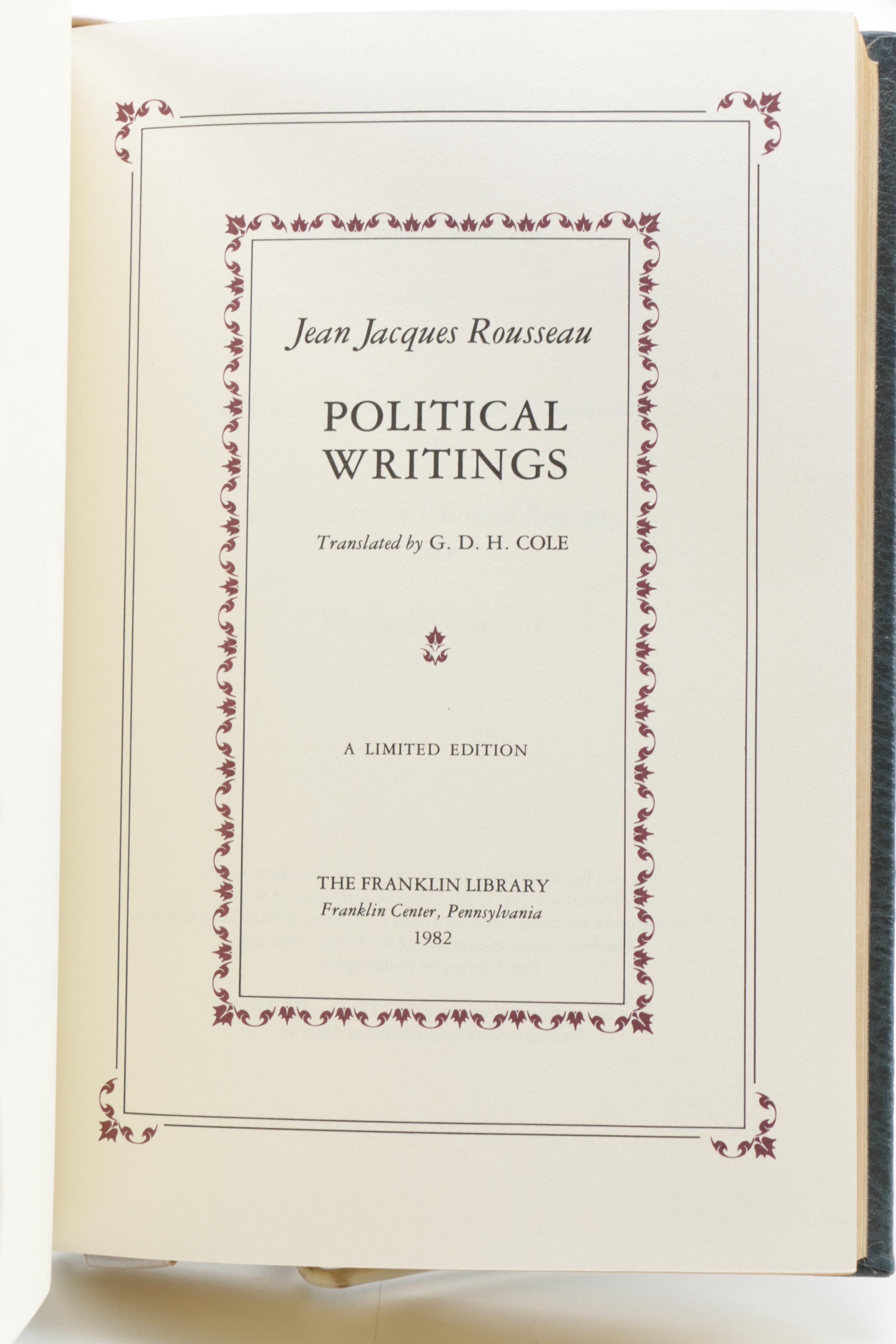 Franklin Library Editions of French Works