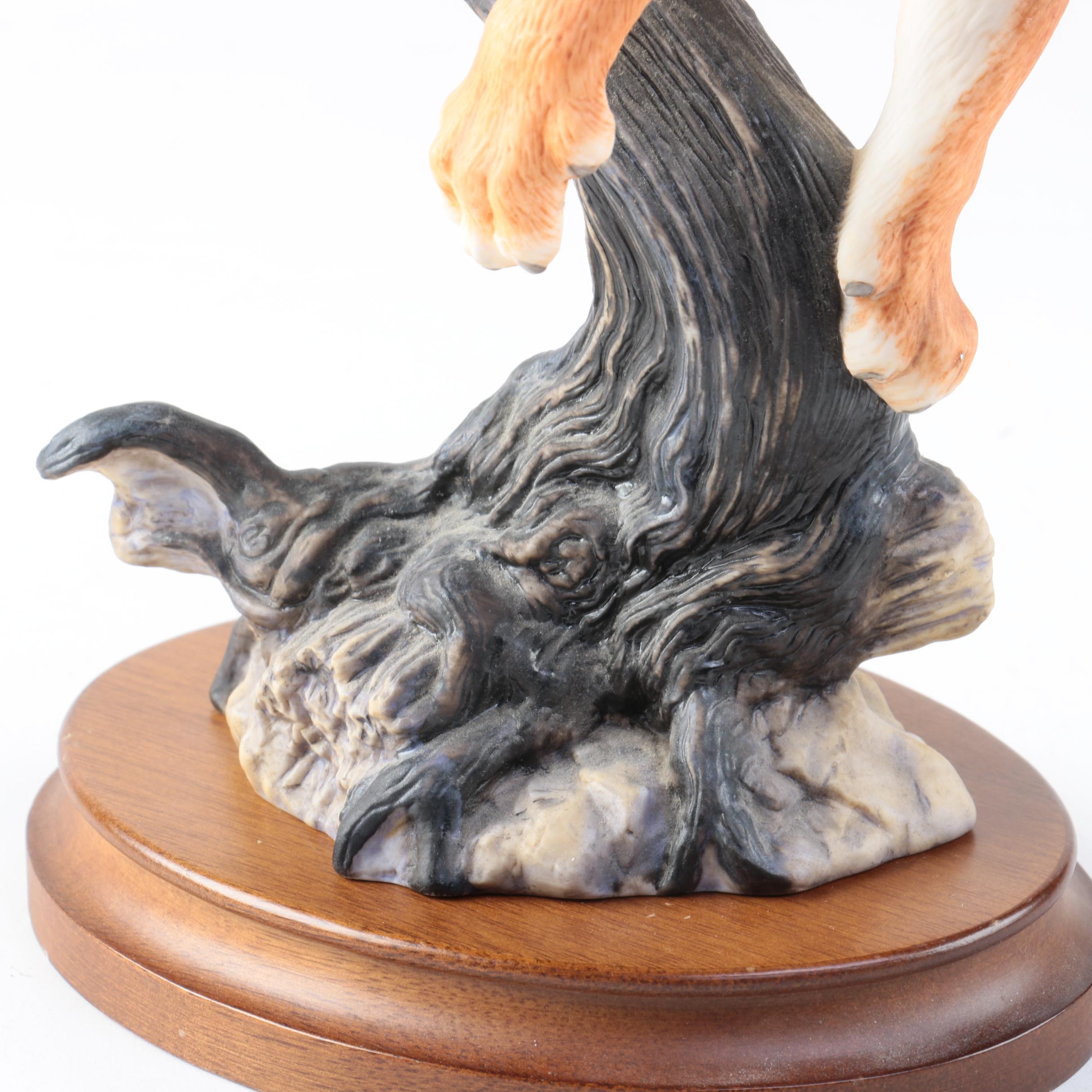 Franklin Mint Porcelain Cougar Figurine