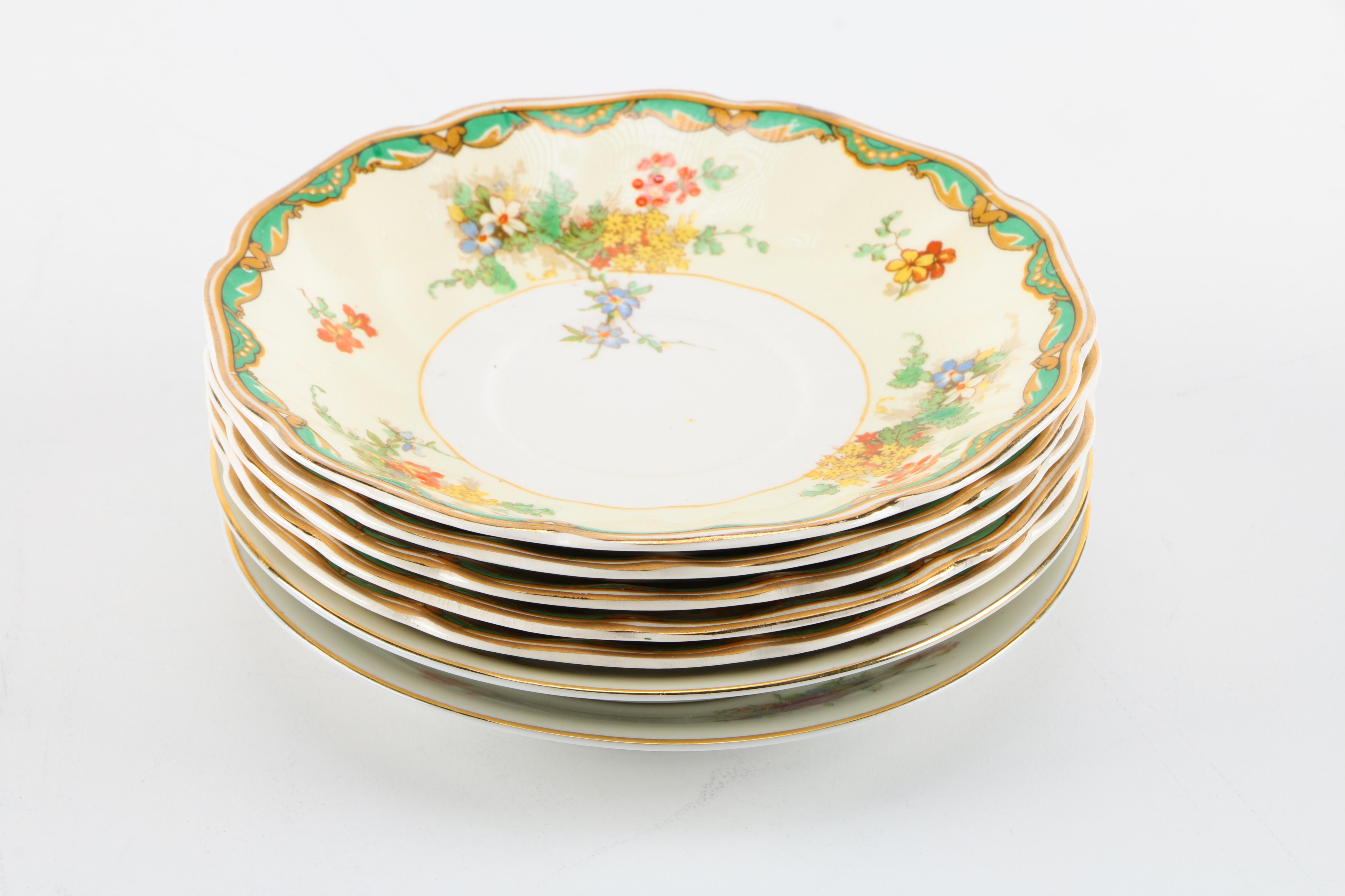 Floral Cups and Saucers Assortment