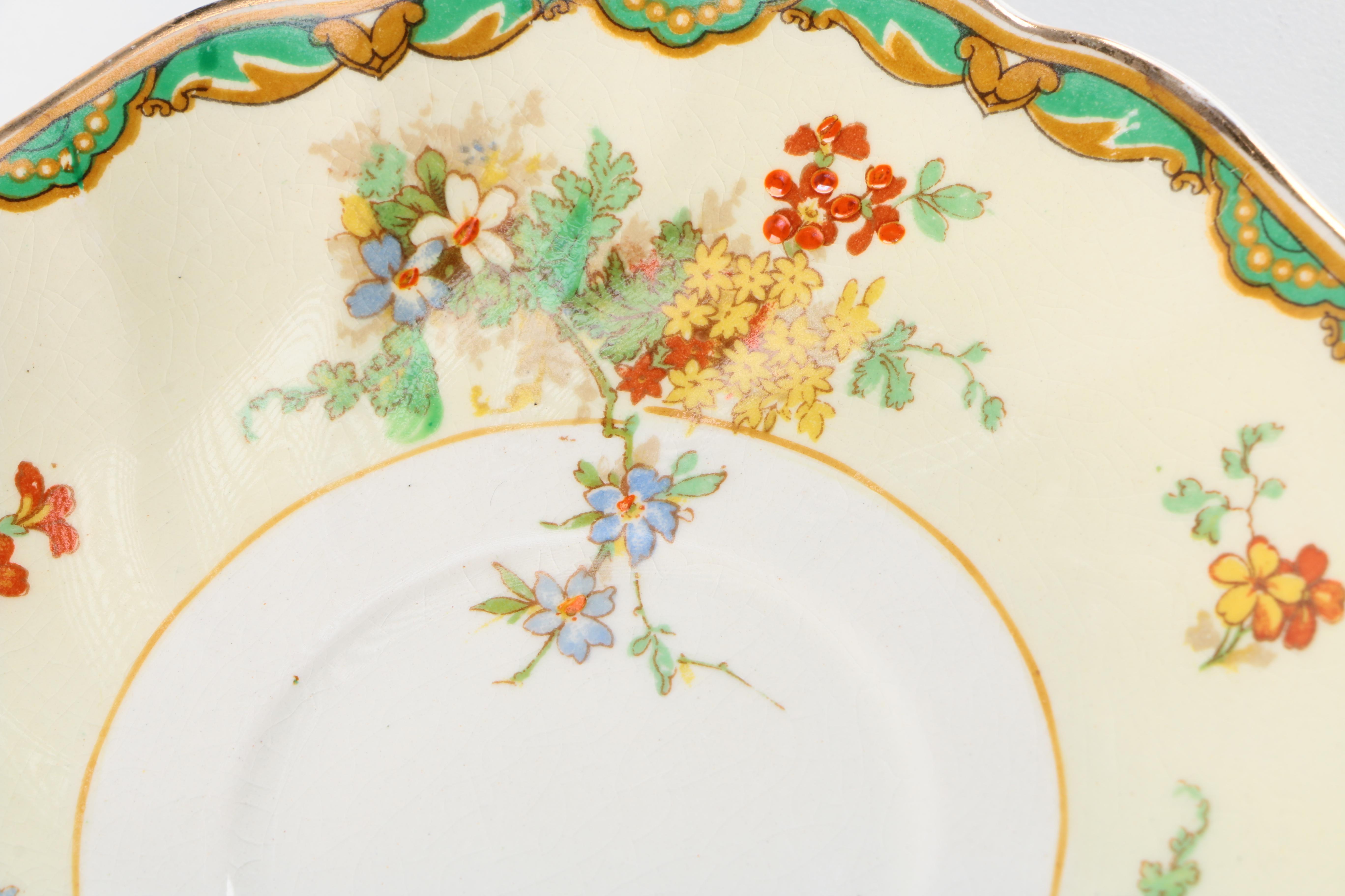 Floral Cups and Saucers Assortment