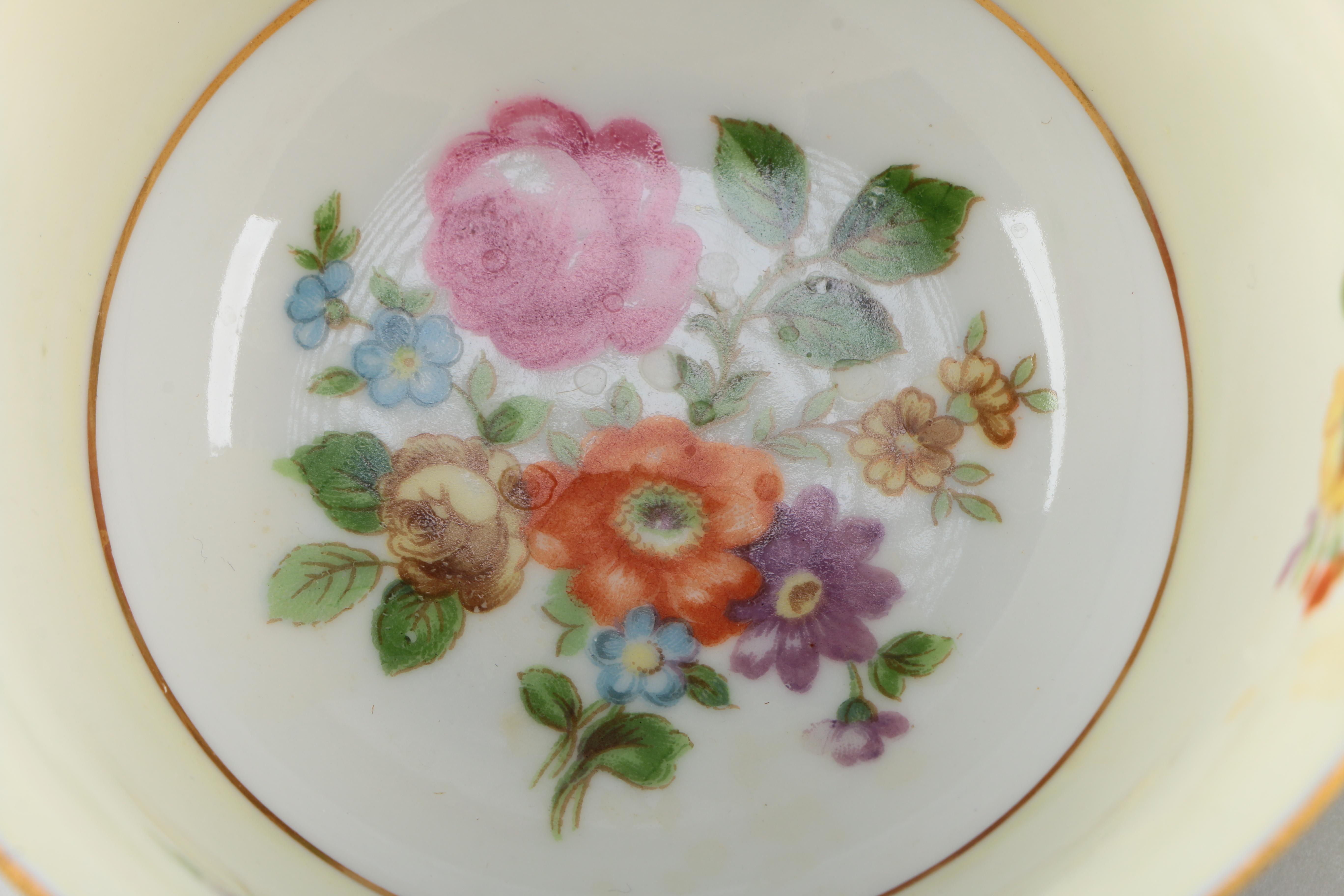 Floral Cups and Saucers Assortment