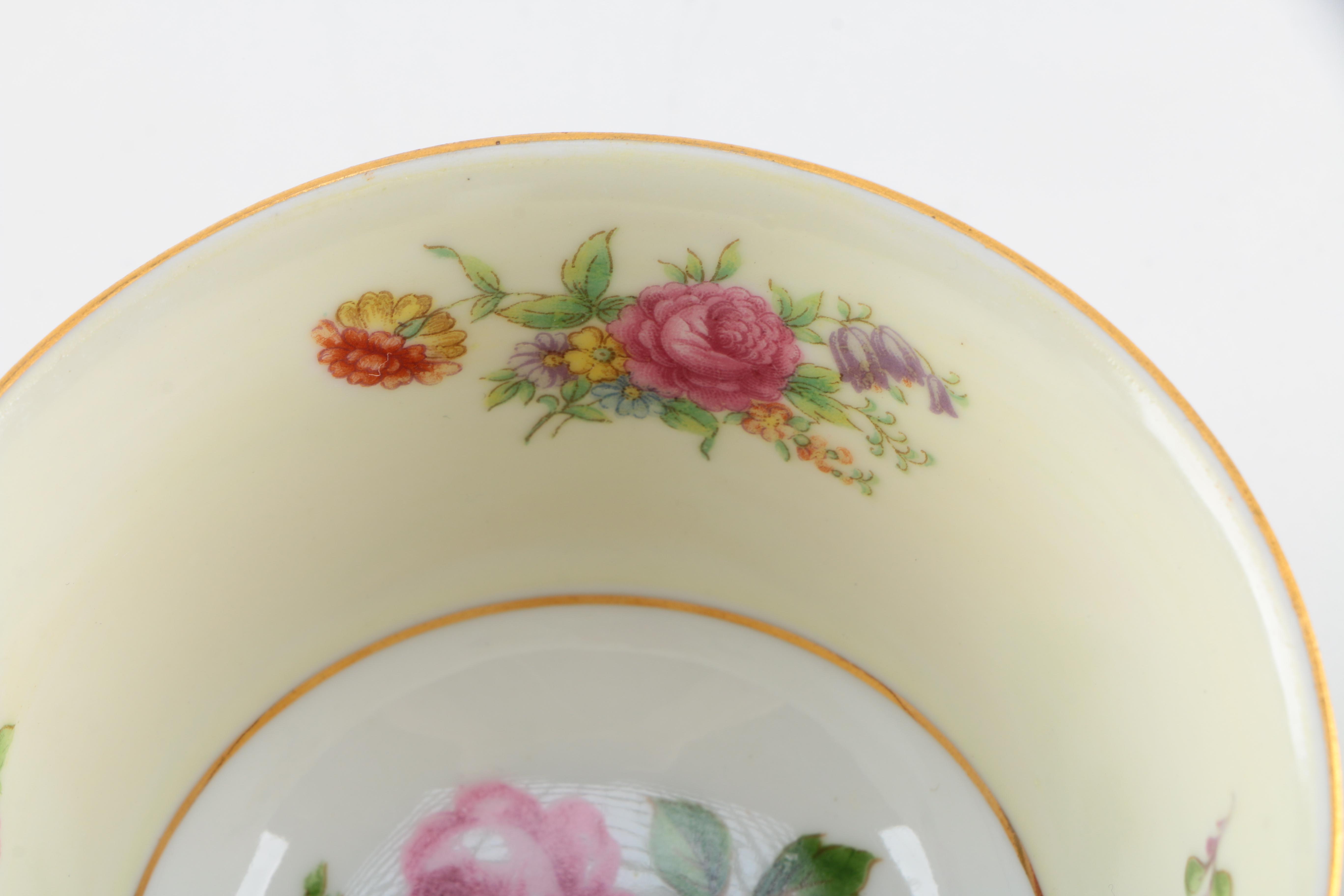 Floral Cups and Saucers Assortment
