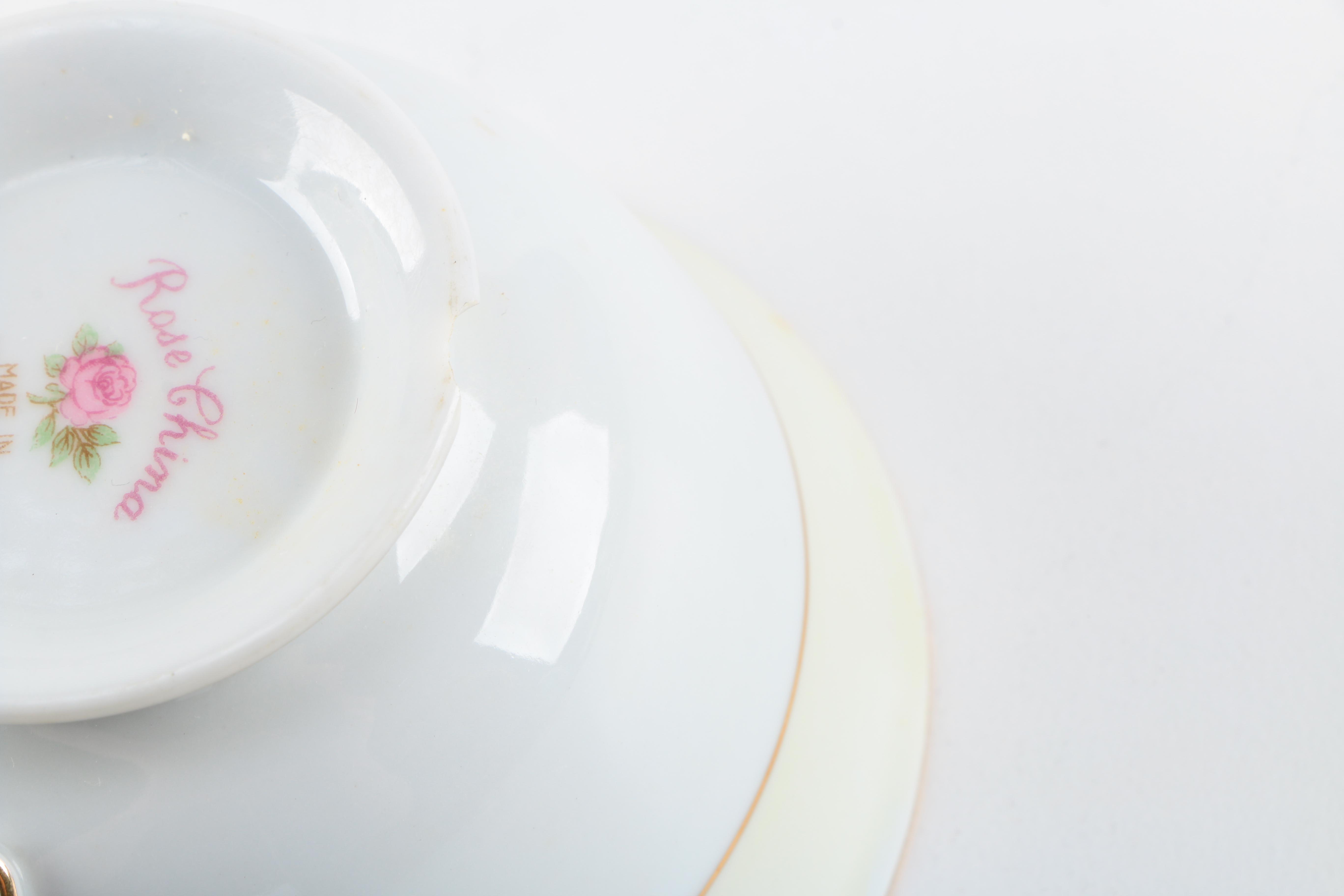 Floral Cups and Saucers Assortment